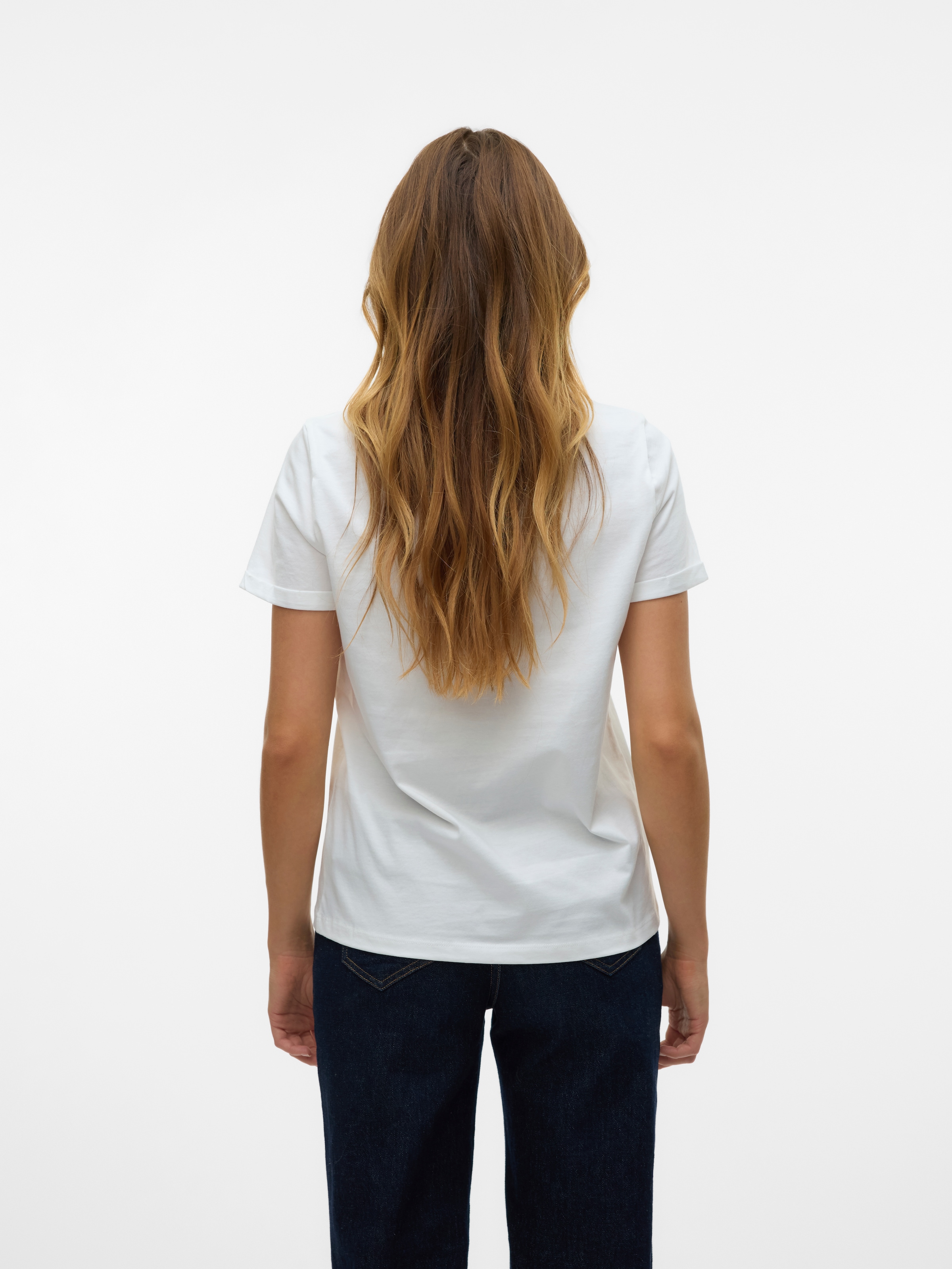 Vero Moda Kurzarmshirt »VMBITONA S/S V-NECK T-SHIRT JRS BTQ GA«