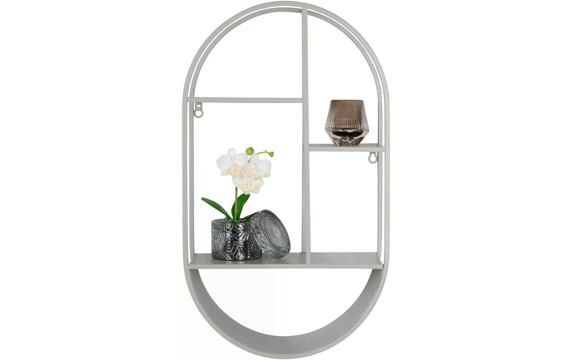 House Nordic Wandregal »Wandregal Feira 35 x 15 x 60 cm Grau«