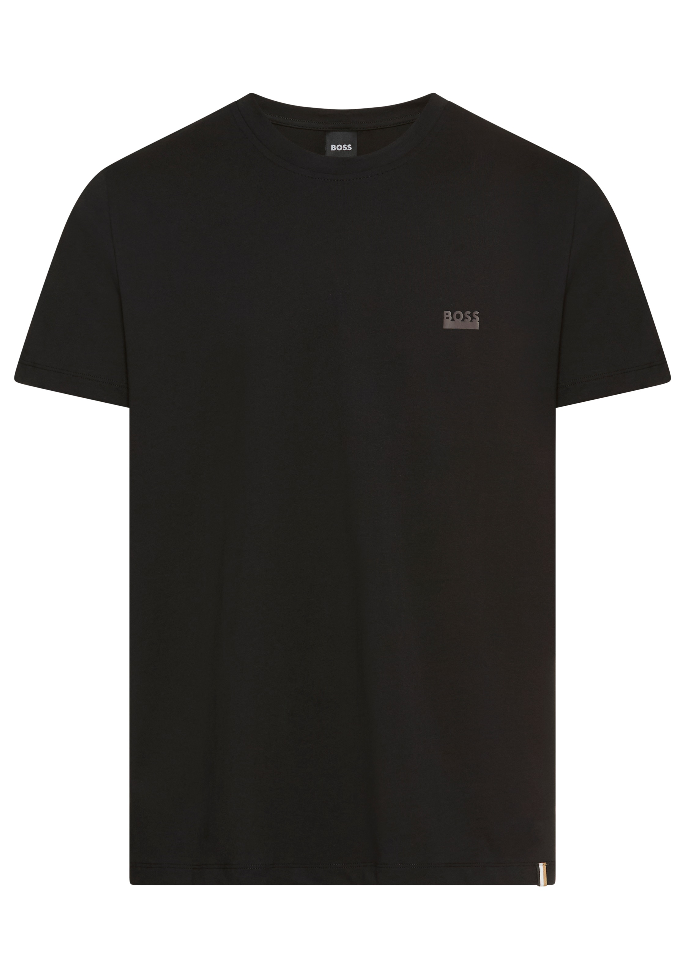 BOSS T-Shirt, Rundhals, Jersey, kleines Logo, regular fit