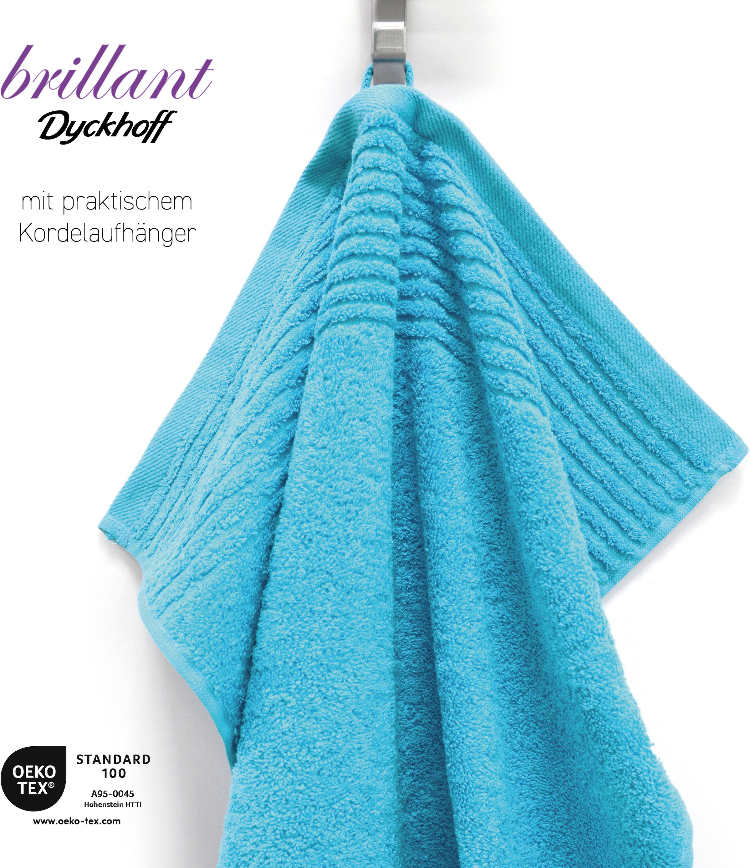 Dyckhoff Handtuch Set »Brillant«, (Set, 6 St., 4 Handtücher (50x100 cm)-2 Badetücher (70x140 cm), mit Streifenbordüre;4 Handtücher (50x100cm), 2 Duschtücher (70x140cm)