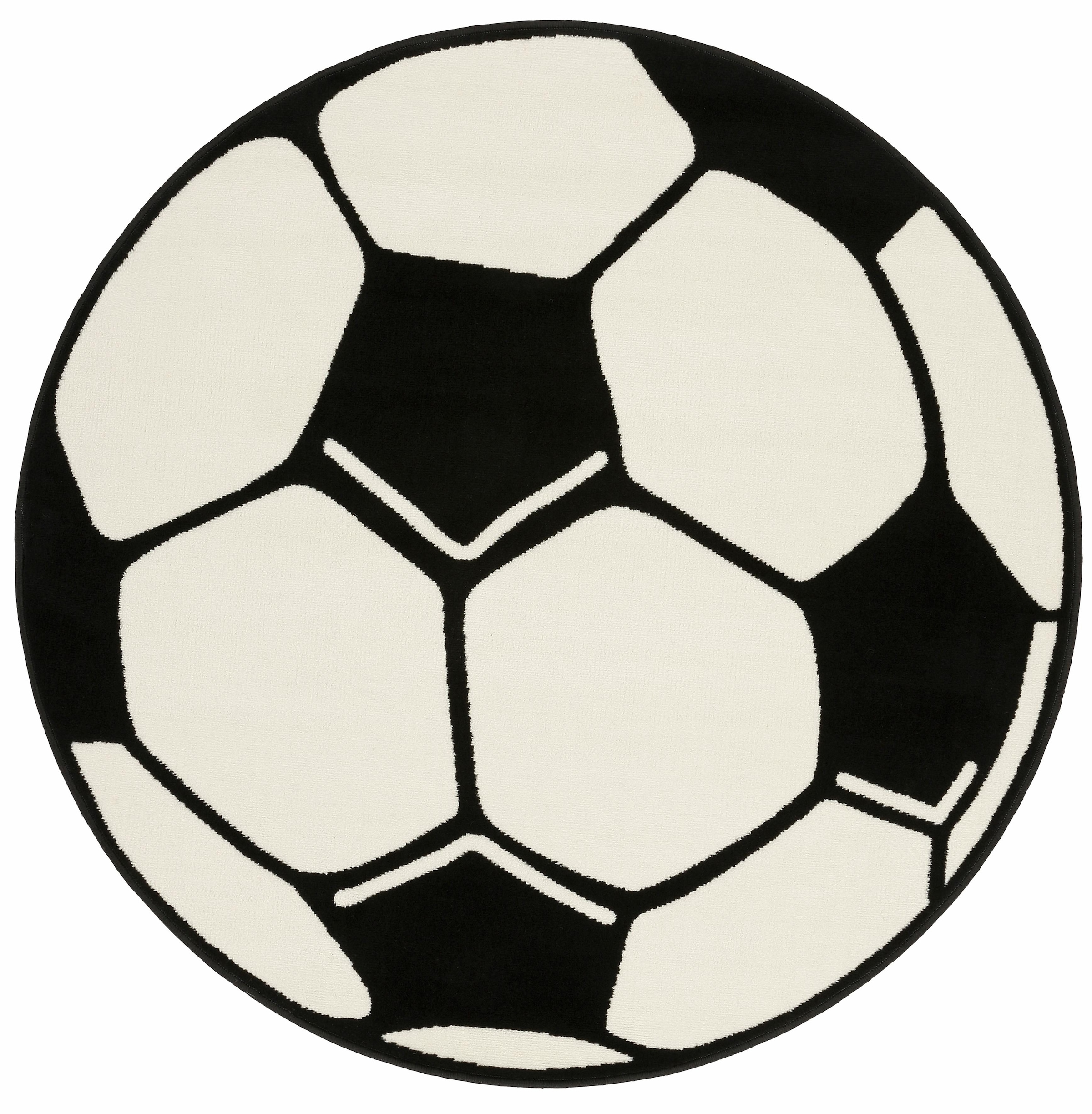 ✵ HANSE Home Kinderteppich »Fussball«, rund, Kinder-Teppich, Rutschfest,  Kurzflor, Fussball, Kinderzimmer, Spiel online bestellen