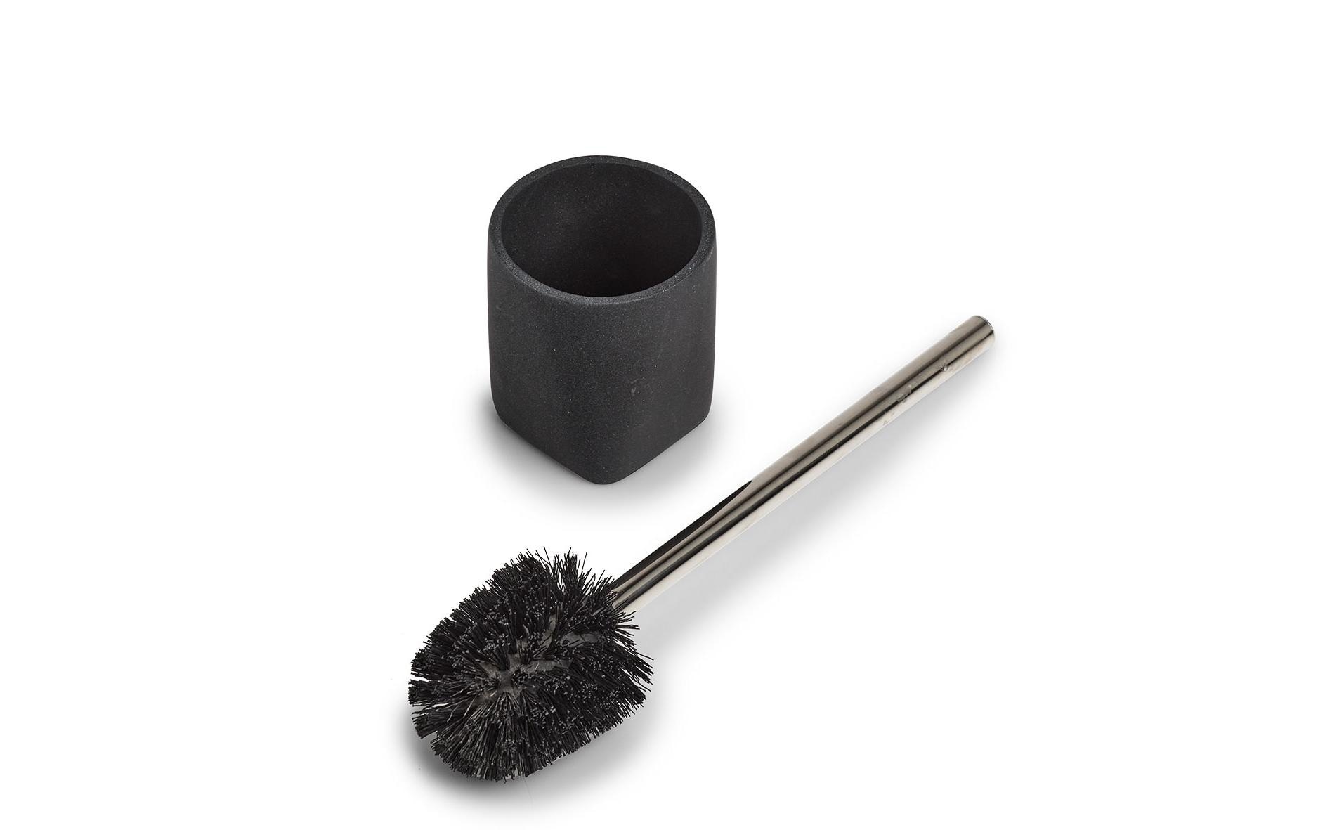 Zeller Present WC-Garnitur »Dark Stone Schwarz«, aus Kunststoff-Metall