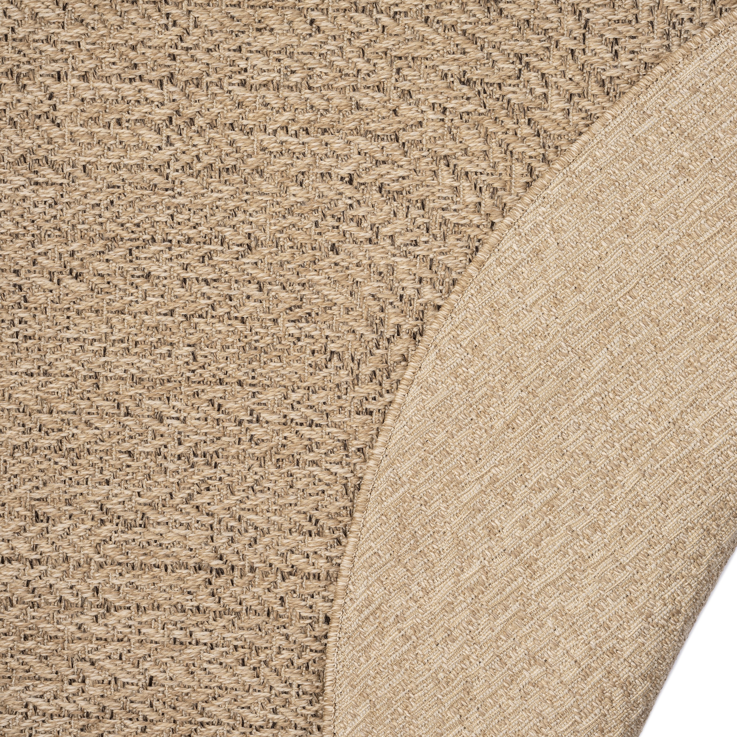 merinos Teppich »Kenzy 2«, rechteckig, 10 mm Höhe, robuster In- und Outdoor Teppich im natürlichen Jute-Look, wetterfest