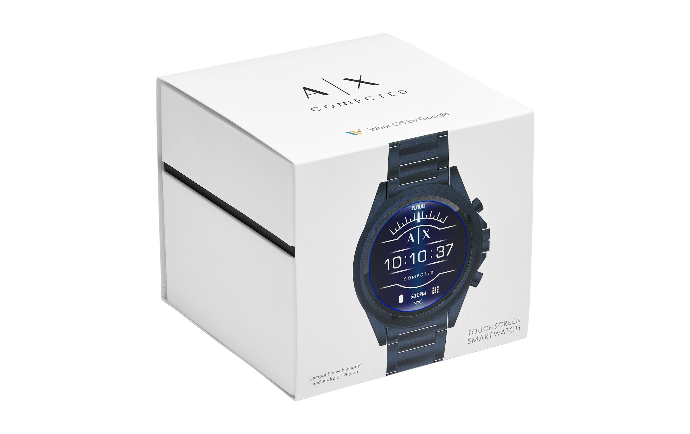ARMANI EXCHANGE Smartwatch »Exchange Connected AXT2003 Schwarz/Dunkelblau«, Wear OS by Google,)
