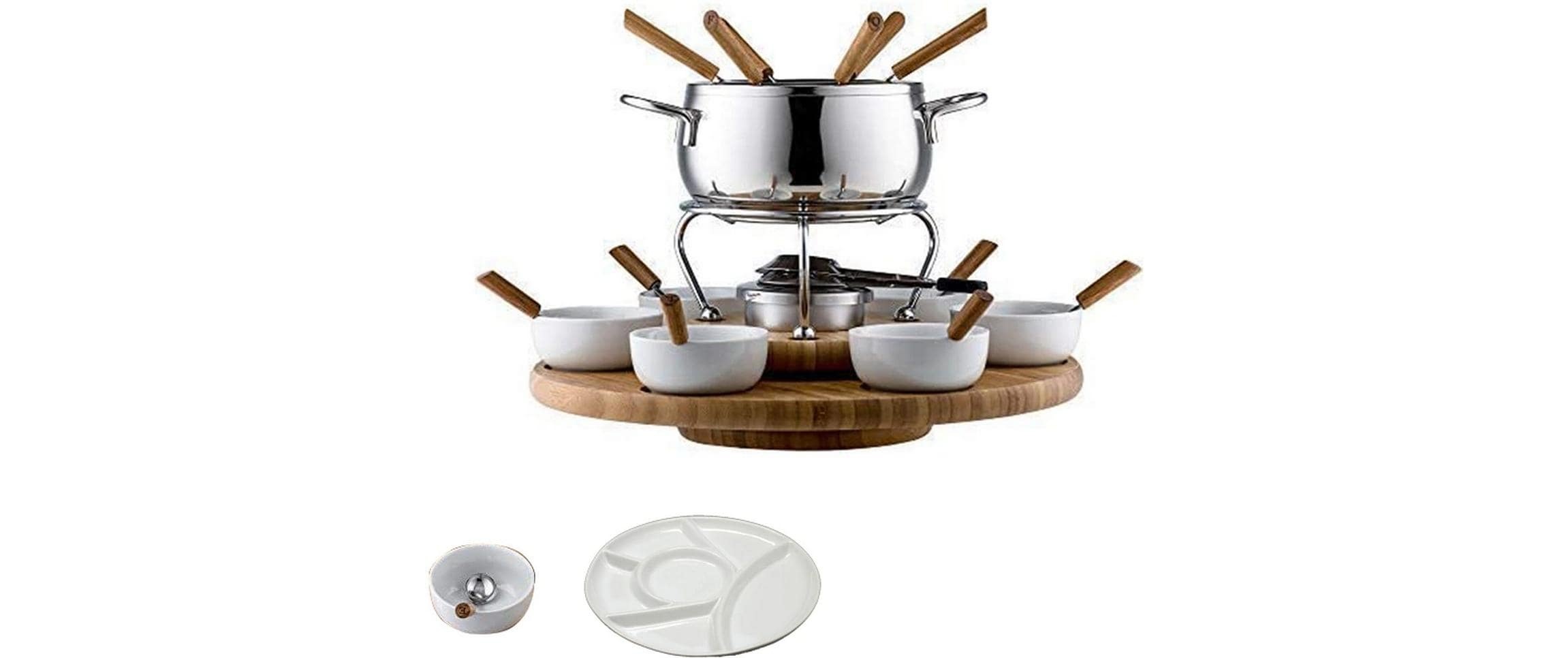 ohmex Fondue »OHM-FND-2229 29 Teile«, Holzart: Bambus (China)