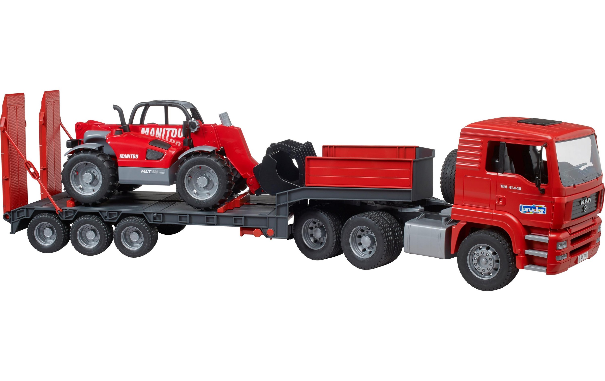 Bruder® Spielzeug-LKW »MAN LKW mit Tieflader«, Nutzfahrzeug