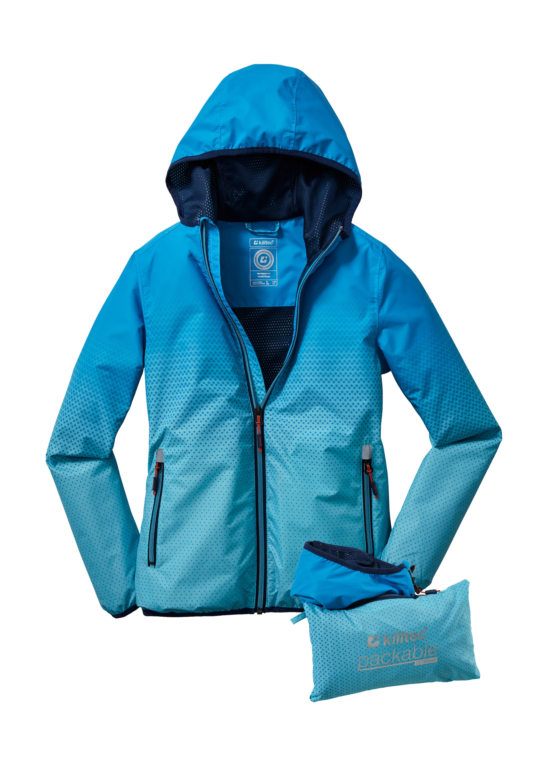 Killtec Outdoorjacke »Lyse GRLS JCKT A«, Leichte Mädchen Funktionsjacke von killtec, wasserdicht, packbar