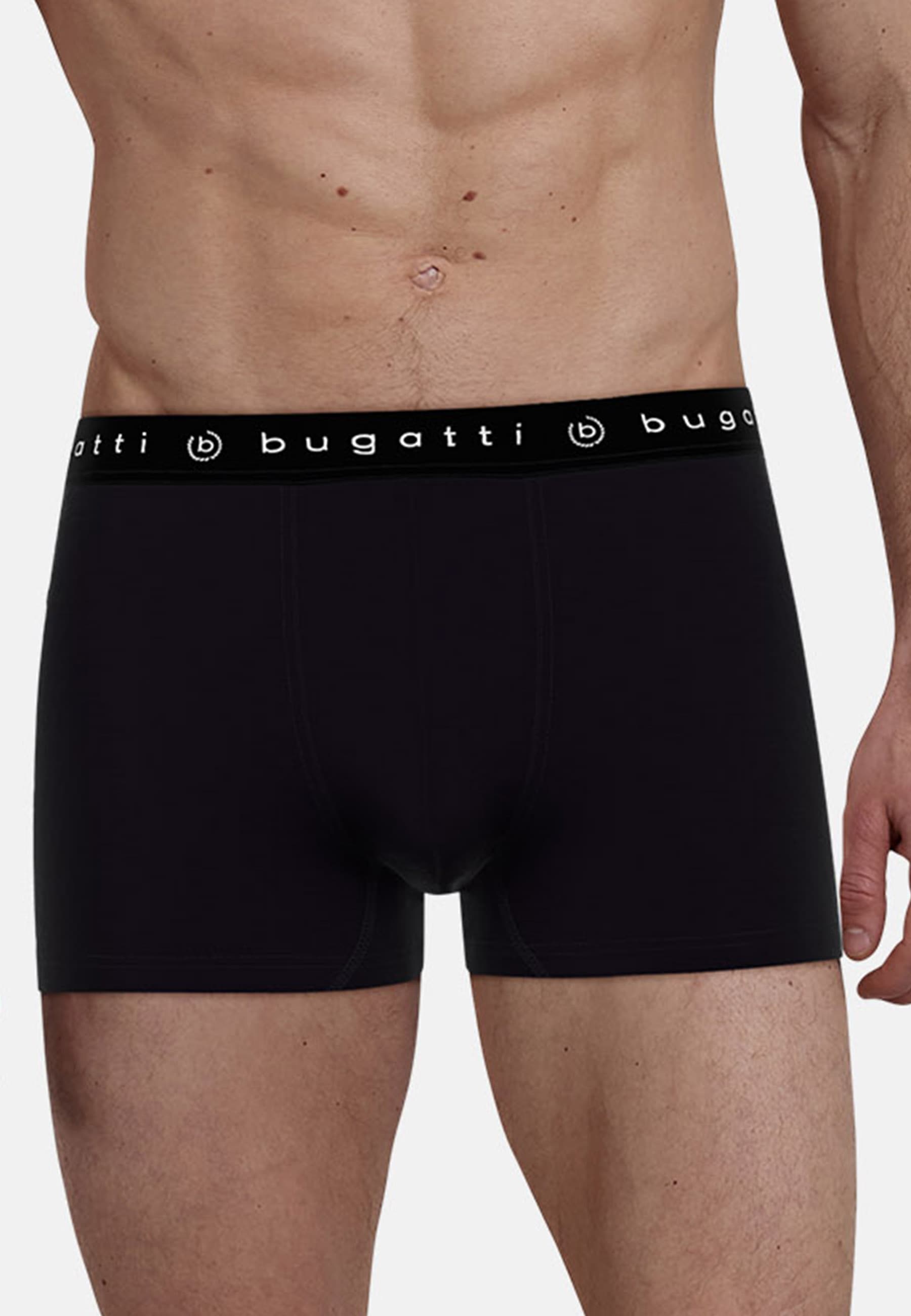 bugatti Slip »Mailand«, (3er Pack), breiter Bund, mit Logo, atmungsaktiv, Baumwollmix, eng