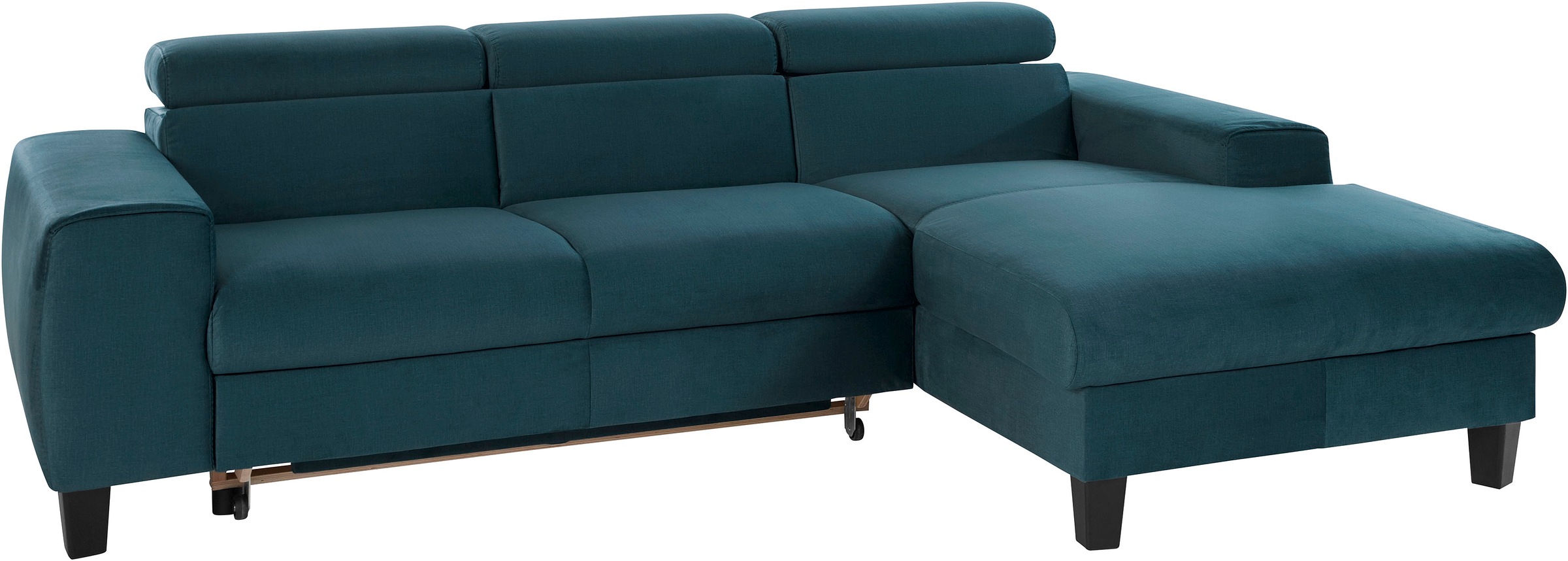 COTTA Ecksofa »Morven L-Form mit Kopfteilverstellung«, wahlweise mit Bettfunktion, Bettkasten & Wireless-Charger
