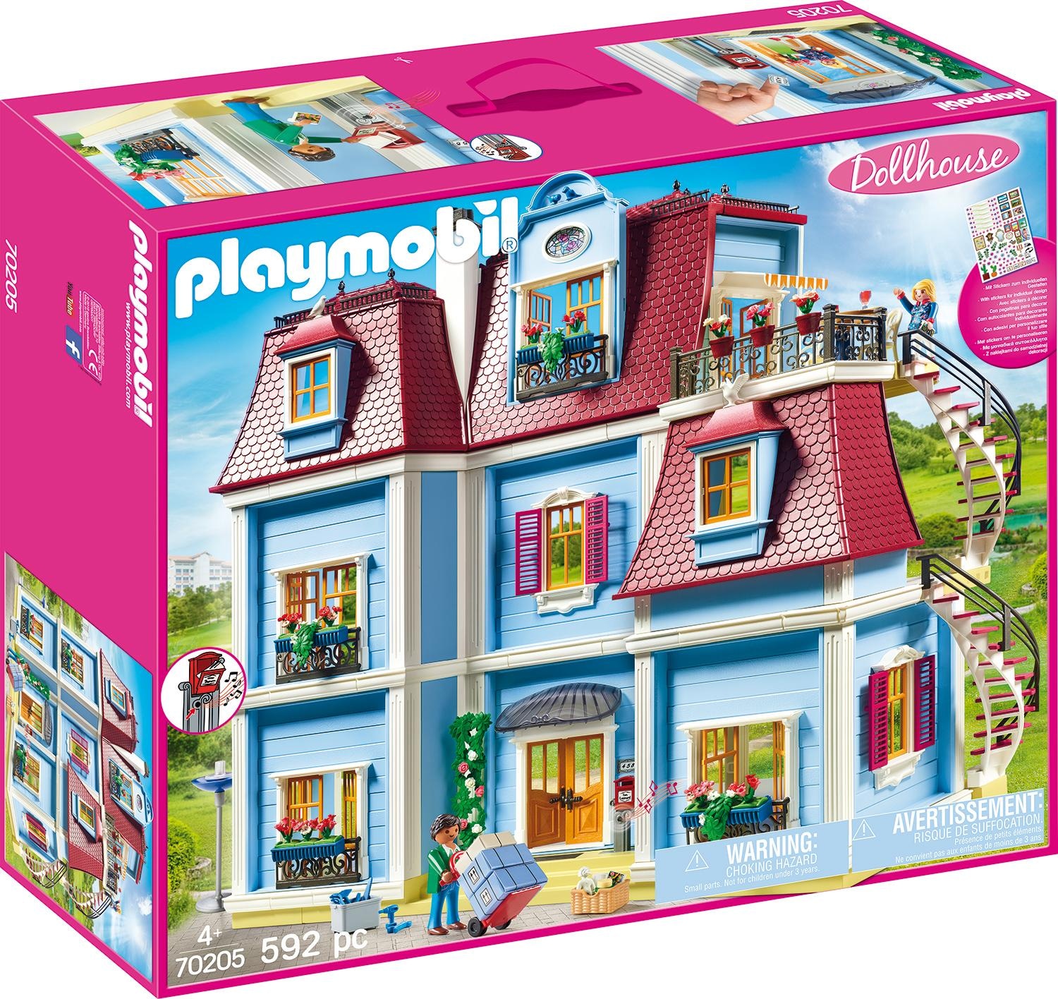 Playmobil® Konstruktions-Spielset »Mein Grosses Puppenhaus (70205), Dollhouse«, (592 St.), Made in Germany