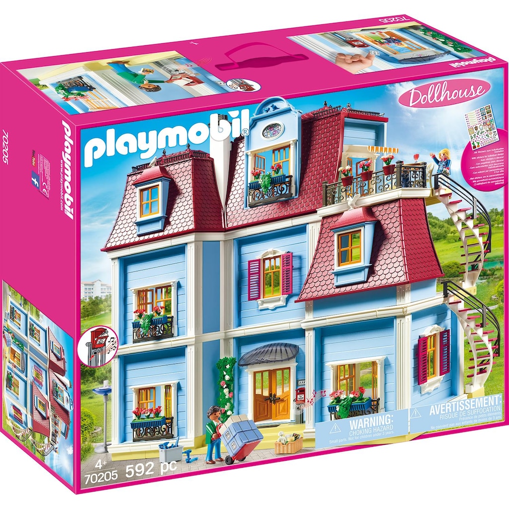 Playmobil® Konstruktions-Spielset »Mein Grosses Puppenhaus (70205), Dollhouse«, (592 St.)