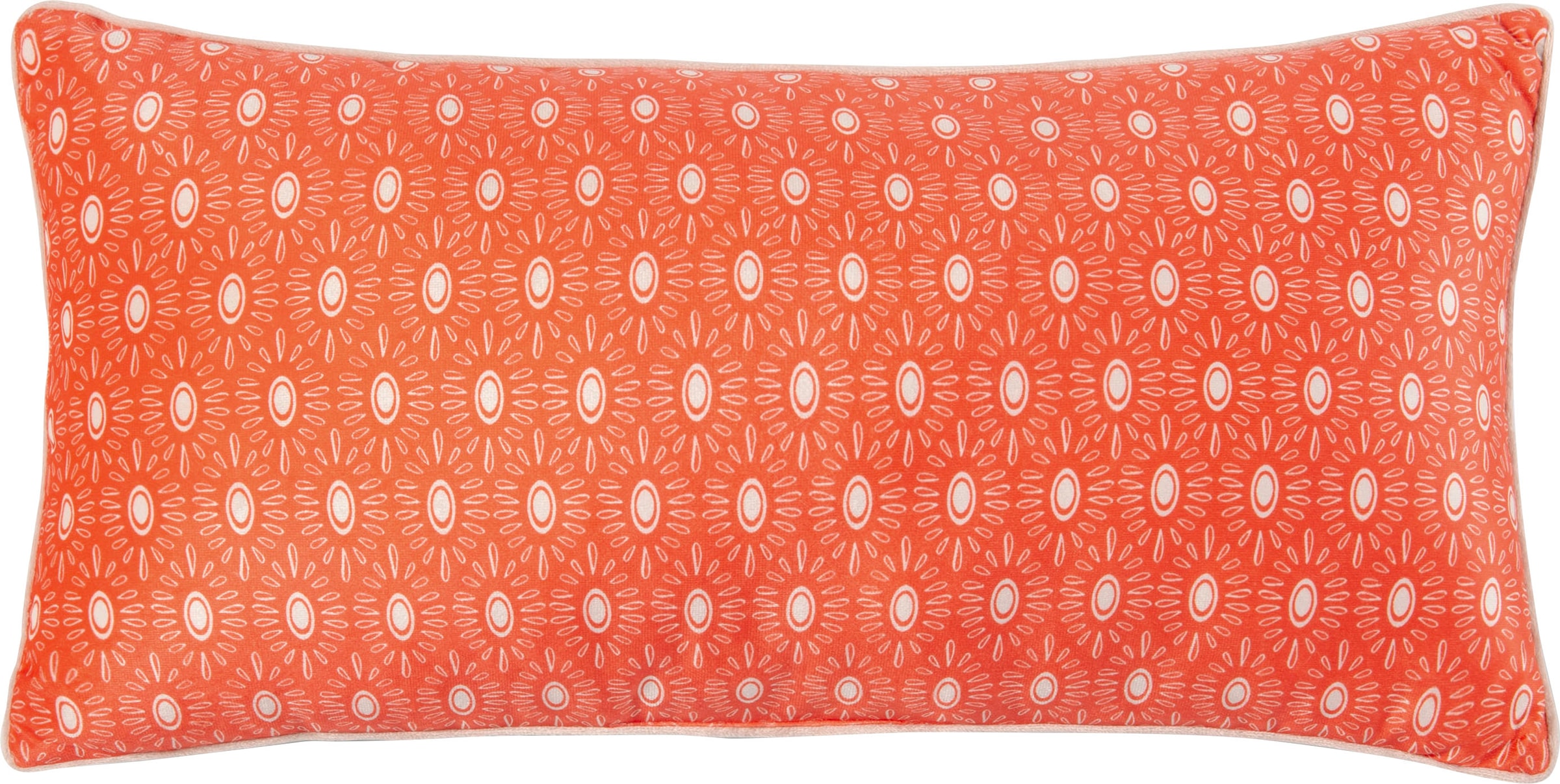 hip Dekokissen »Lynouk«, Mit Füllung, 1 Stück, Biese, 30x60, Wendeoptik, Weich, Orange, Mandala