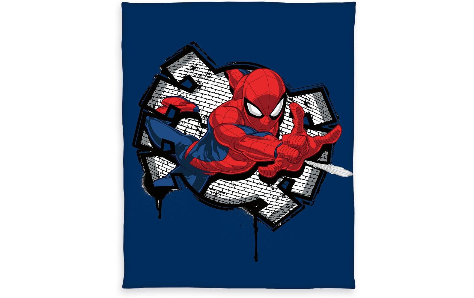 Kinderbettdecke »Spiderman 130 x 170 cm, Mehrfarbig«, warm, (1 St.)