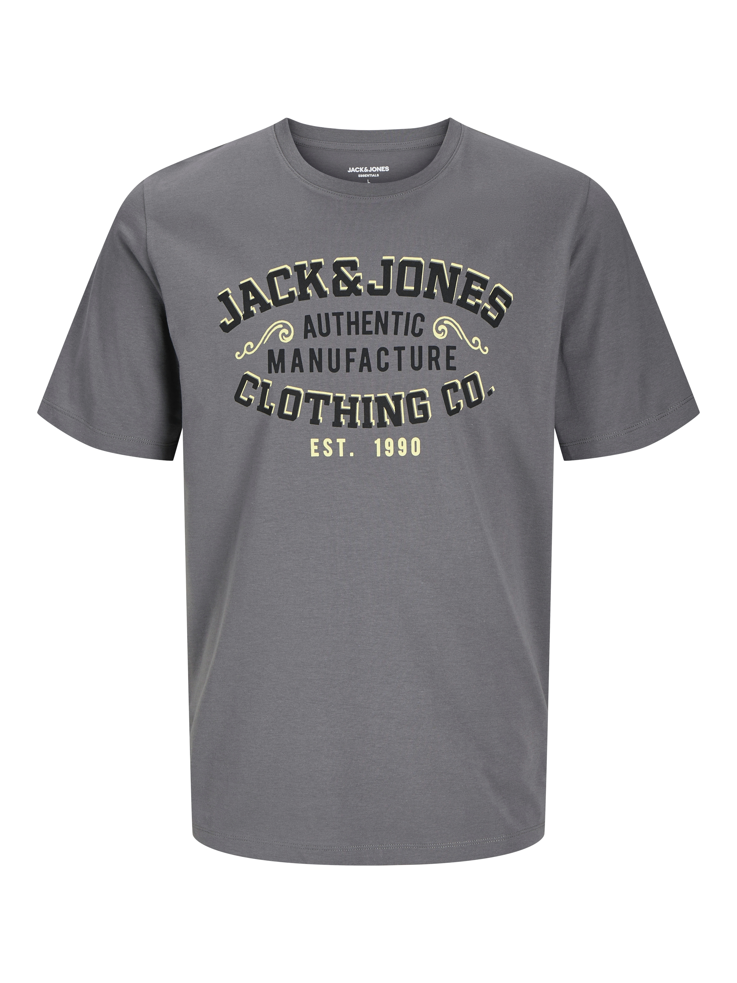 Jack & Jones PlusSize Rundhalsshirt »JJELOGO TEE SS O-NECK 2COL S25 5P MP PLS«, (5 tlg.)