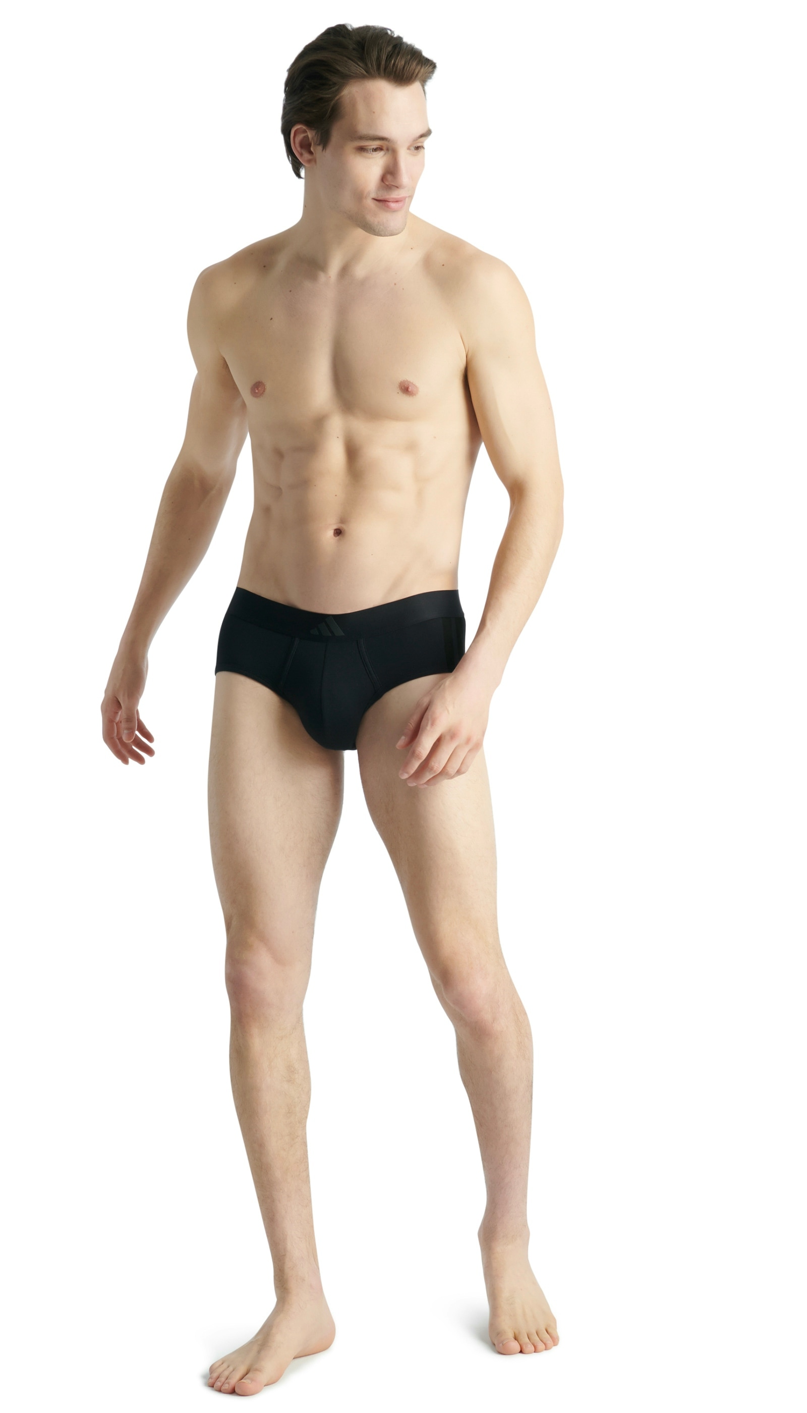 adidas Sportswear Hüftslip »"Active Flex Cotton 3 Stripes"«, (2er Pack), elastischer Logo-Bund, ohne Eingriff, sportliches Design