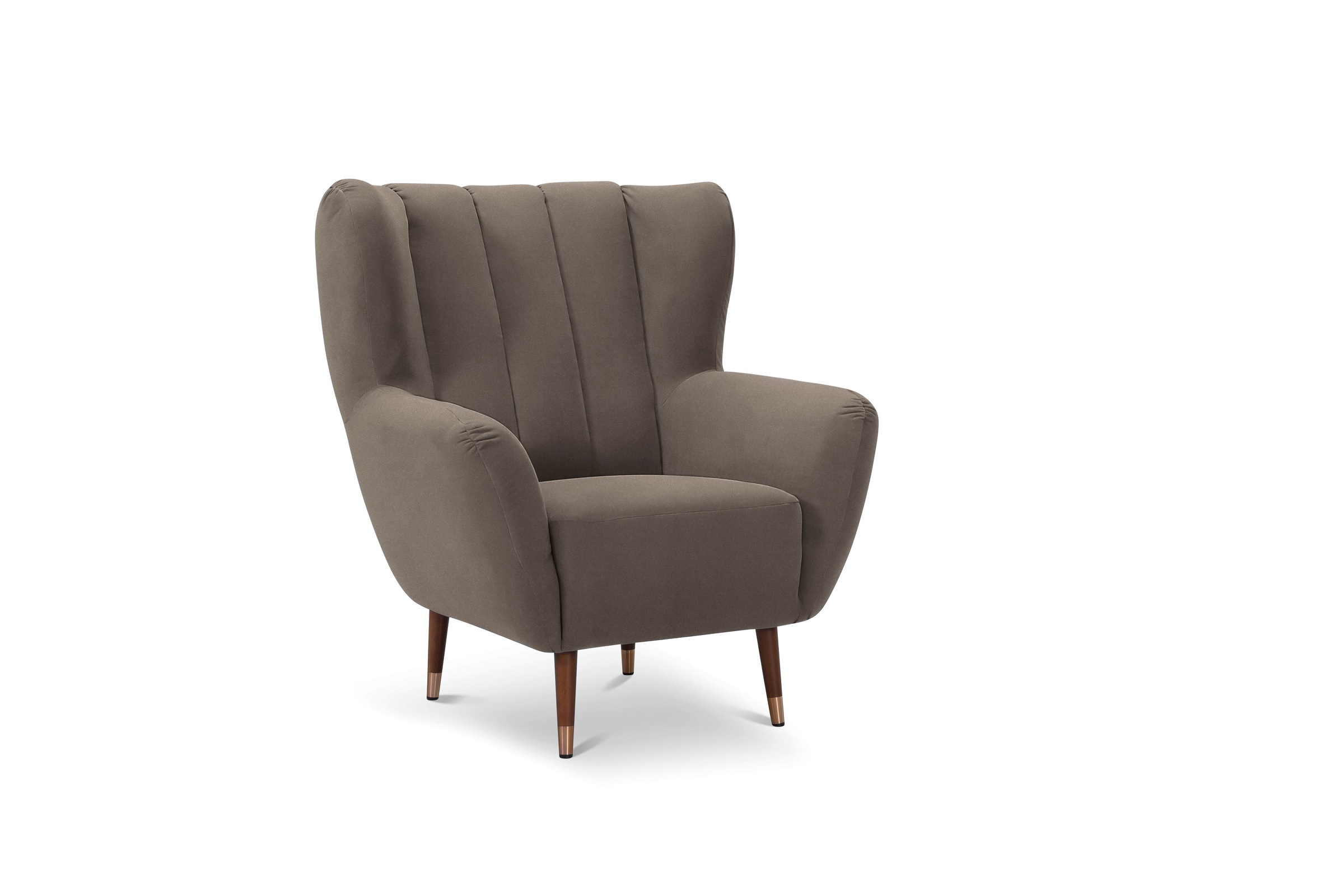 exxpo - sofa fashion Sessel »Polly, Ohrensessel, Loungesessel«, bequem mit hoher Rückenlehne, hohe Füsse, hochwertige Bezüge