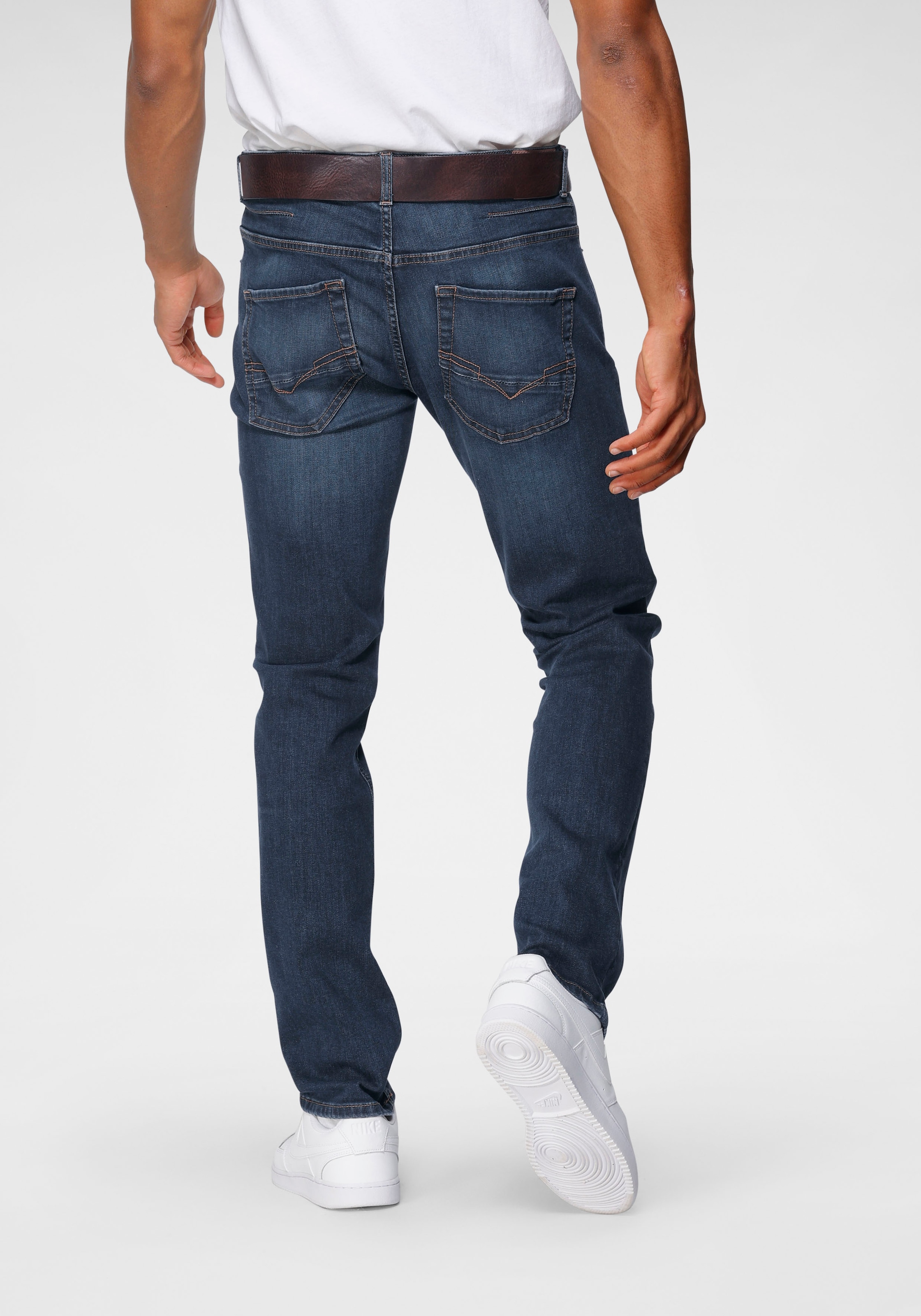 H.I.S Straight-Jeans »DALE«, gerades Bein, mit Used-Effekten, niedrige Leibhöhe
