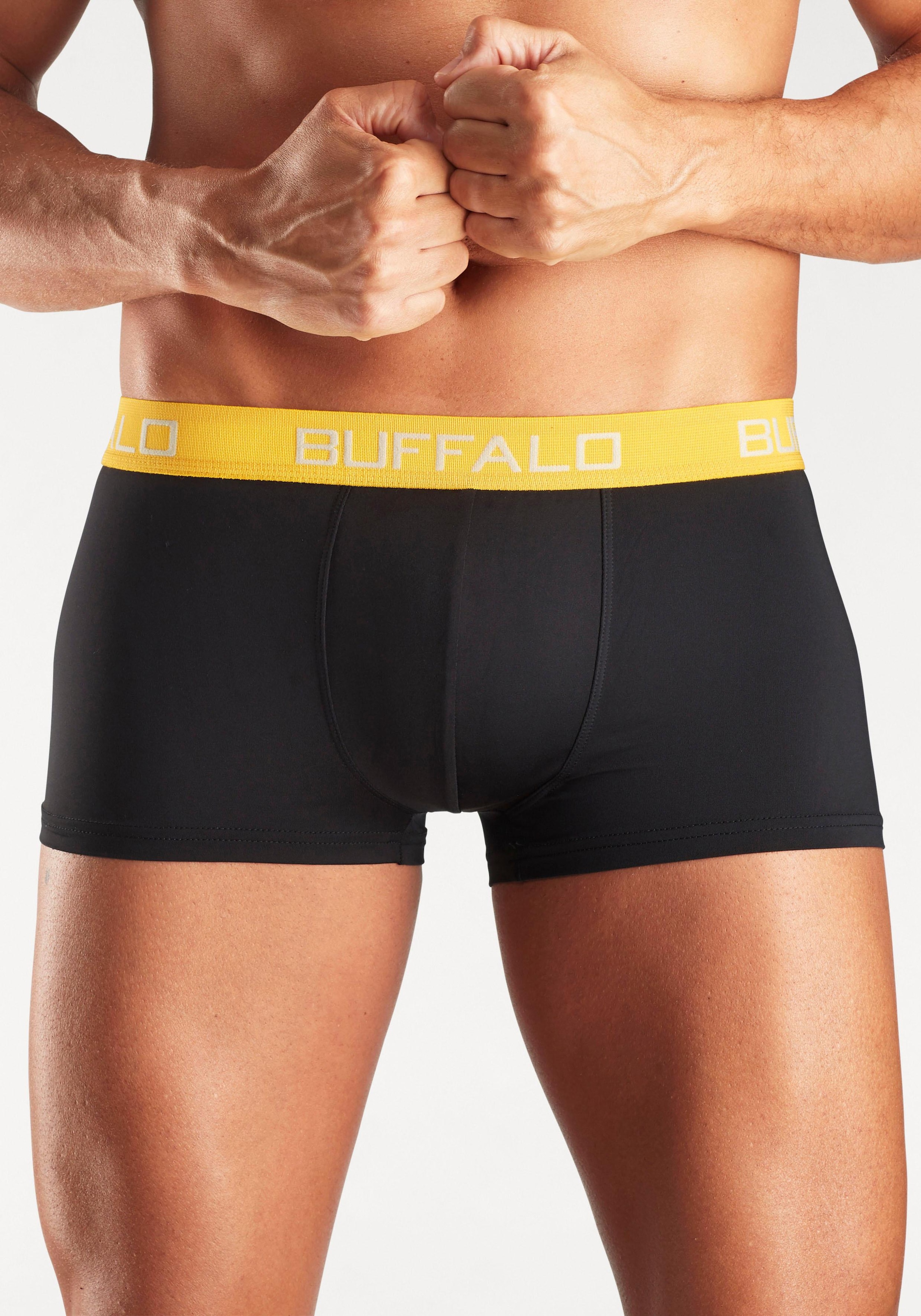 Buffalo Boxershorts, Kontrastbund online (Packung, Hipster-Form Jelmoli-Versand in St.), | kaufen 4 mit