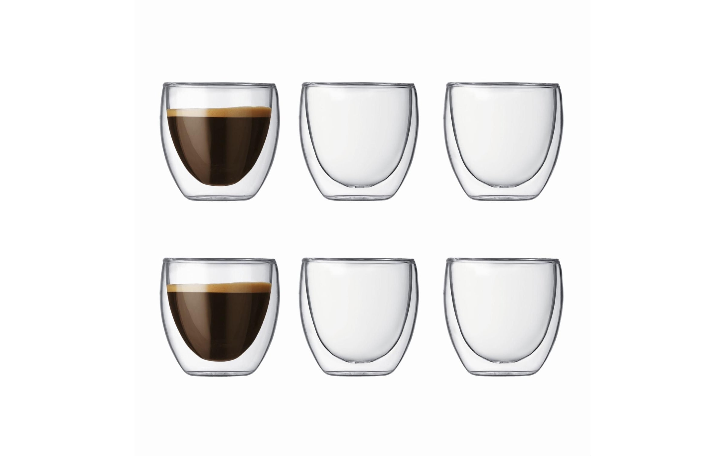 Bodum Espressoglas »Pavina 0.8 dl«, (6 tlg.)