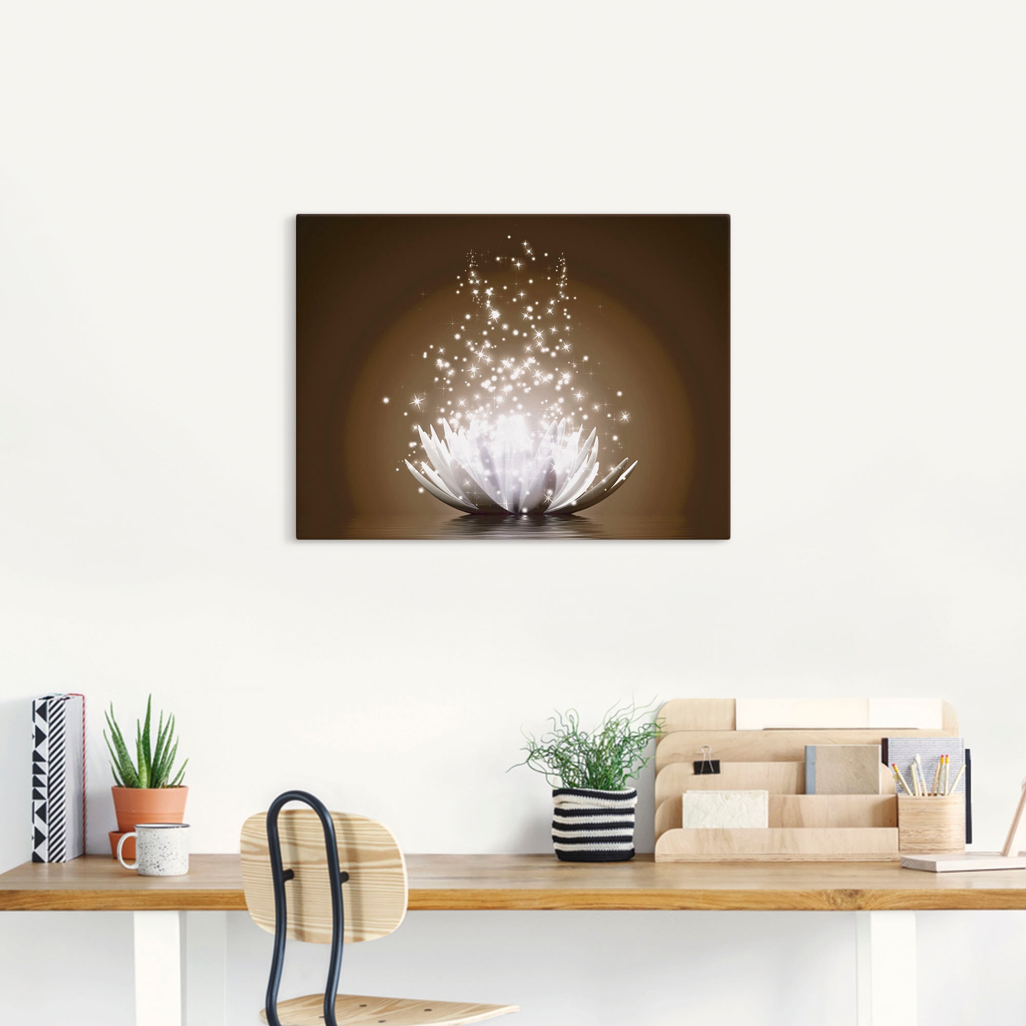 Artland Wandbild »Magie der Lotus-Blume«, Blumen, (1 St.), als Leinwandbild, Poster, Wandaufkleber in verschied. Grössen