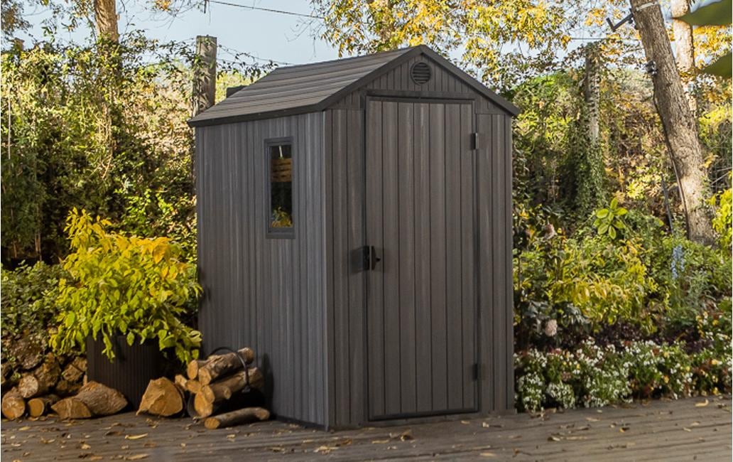 Keter Gartenhaus »Darwin 4 x 6 Grau, Kunststoff/Metall«
