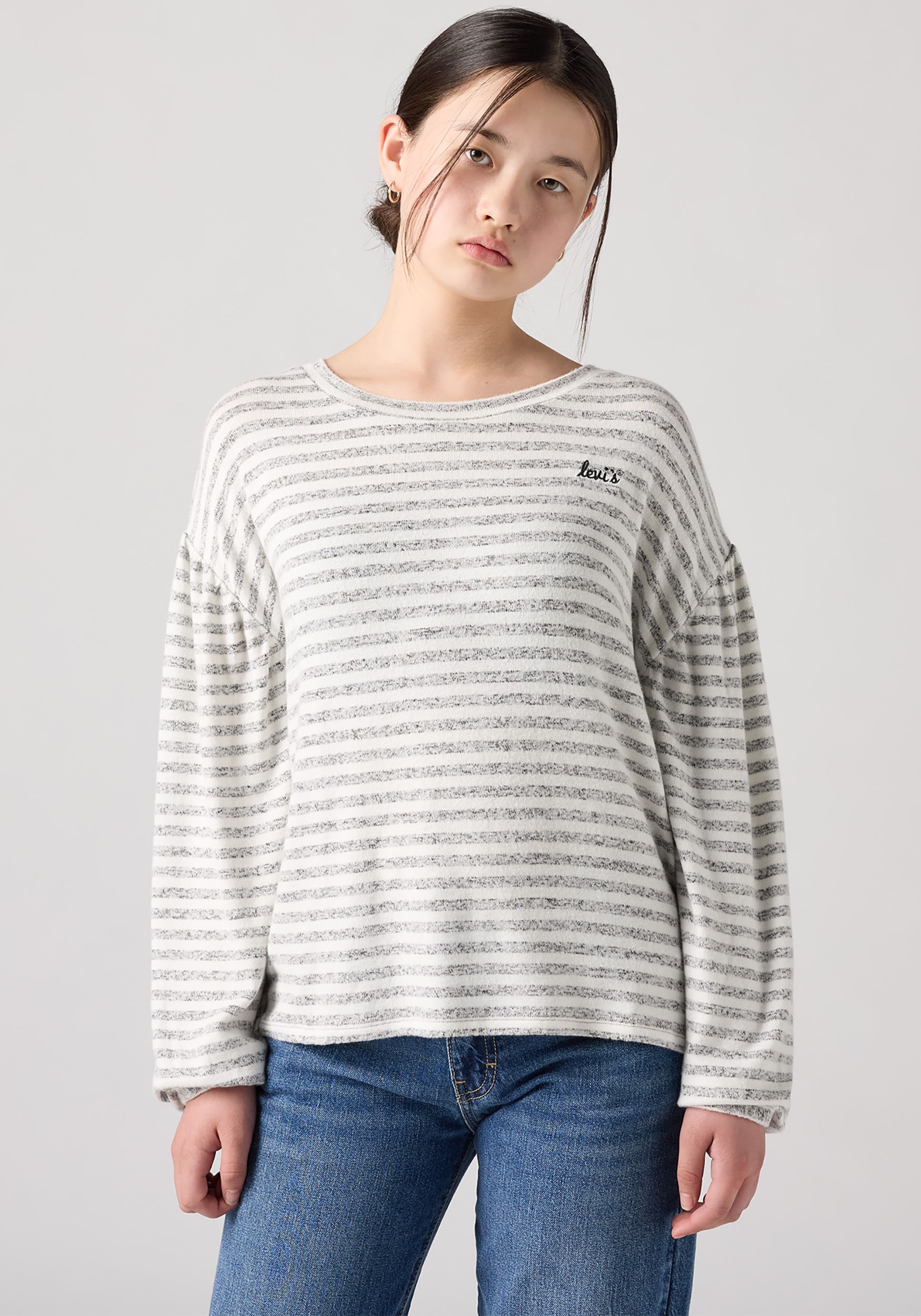 Levi's® Kids Langarmshirt »LVG HACCI STRIPED LS KNIT TOP« in Ringeloptik, for Girls