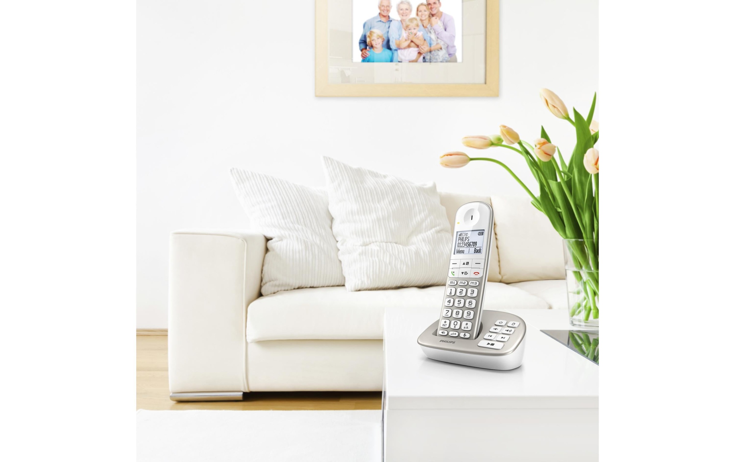 Philips Festnetztelefon »Philips XL4951S Silver«