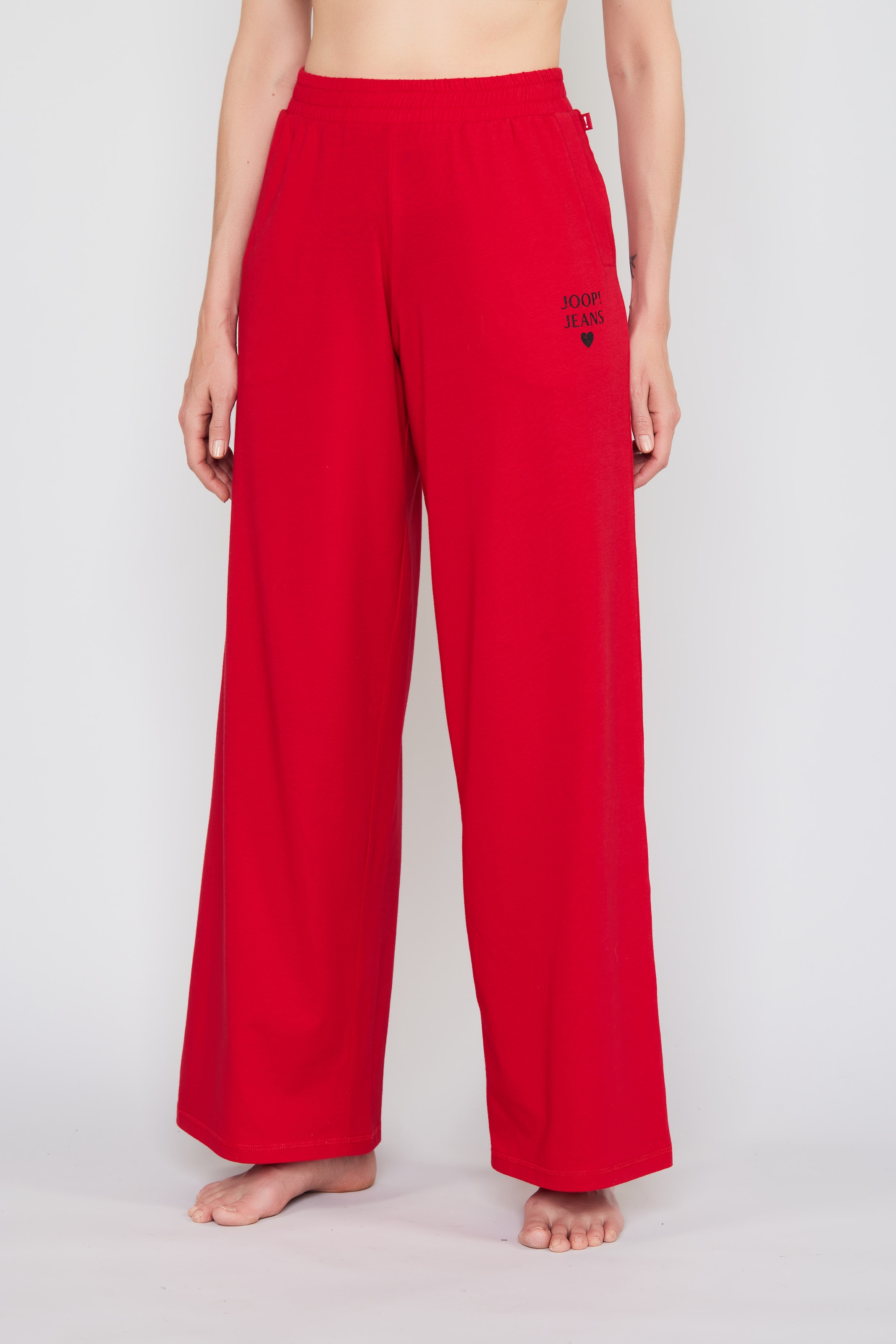 JOOP! Jeans Pyjamahose »After Dark (JOOP! Jeans)« elastischer Bund, Cotton-Mix, weites Bein, Logo-Print, Taschen