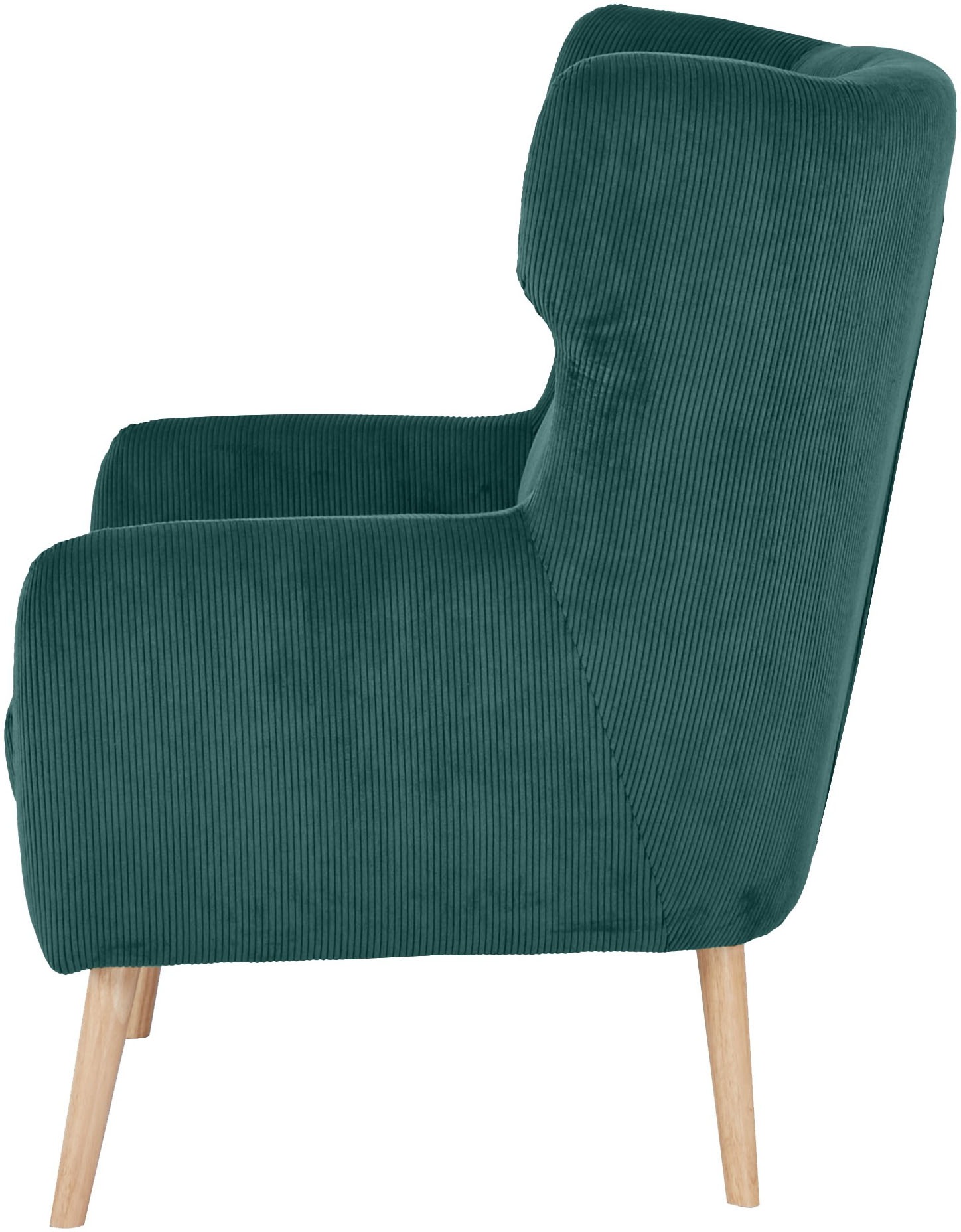 Home affaire Ohrensessel »Yamuna«, mit Sitzpolsterung, Gestell und Füsse aus Massivholz, Sitzhöhe 47 cm