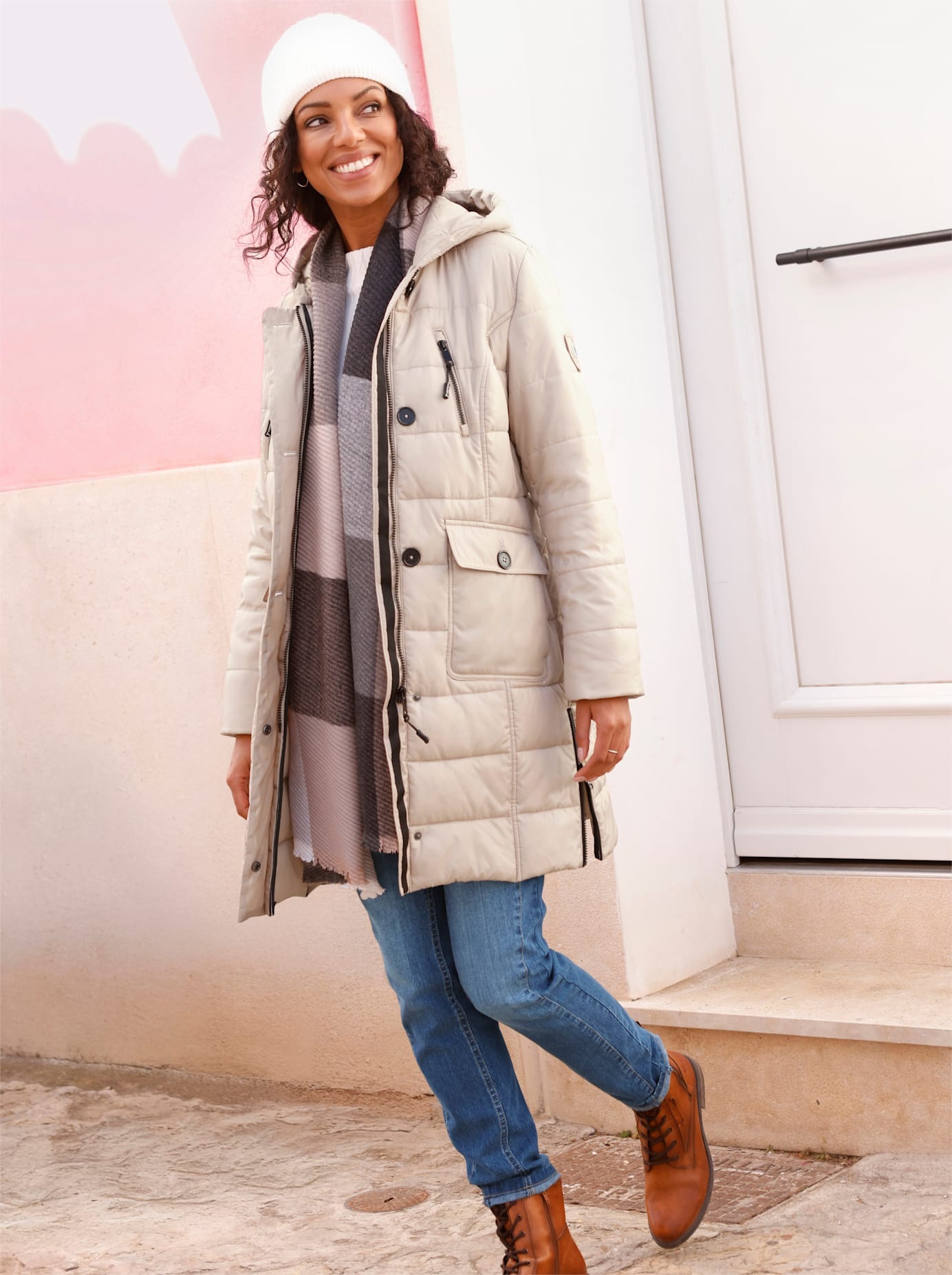 Casual Looks Steppmantel