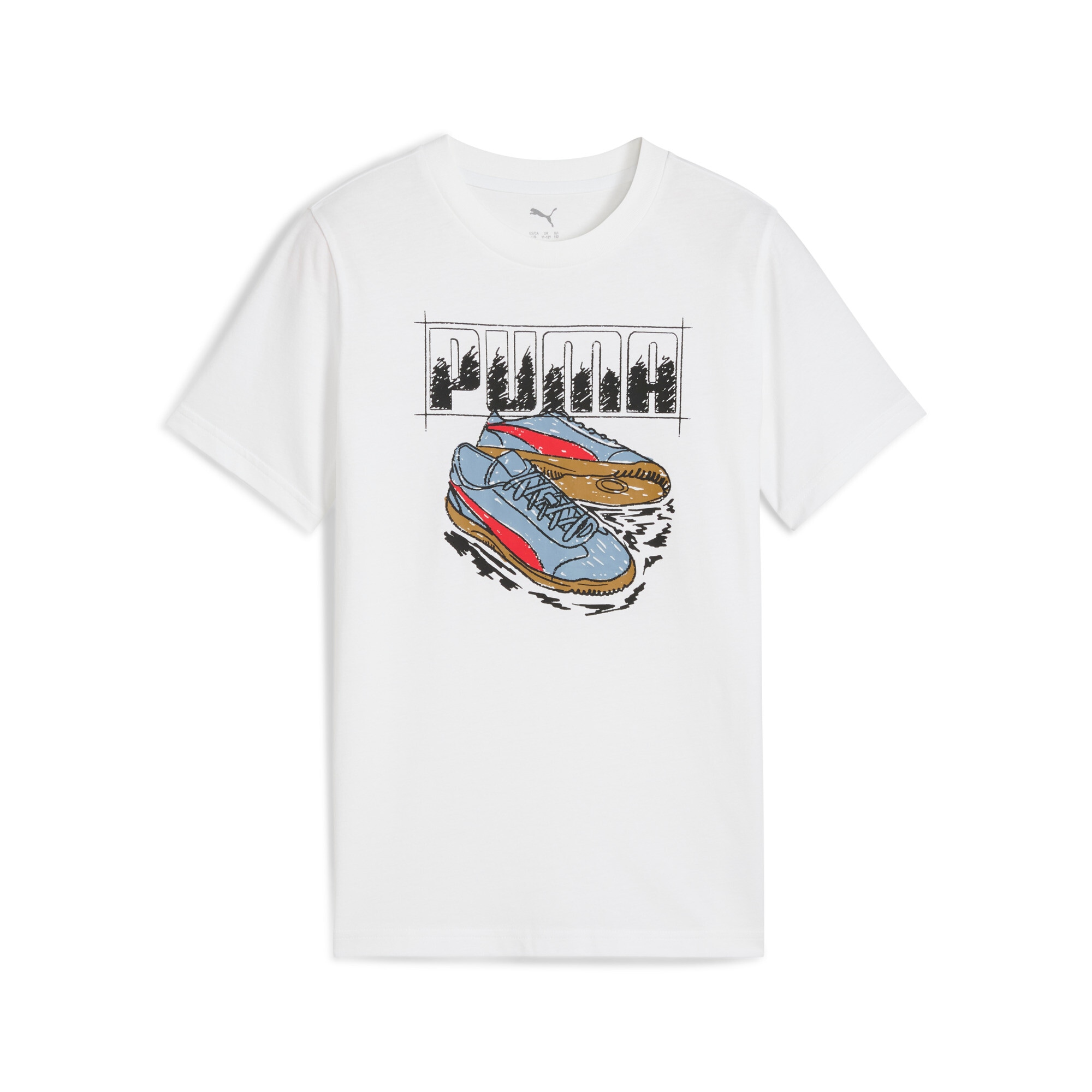 PUMA T-Shirt »GRAPHIC SNEAKER TEE B« mit kreativen Grafiken, aus Baumwolle, Kurzarm