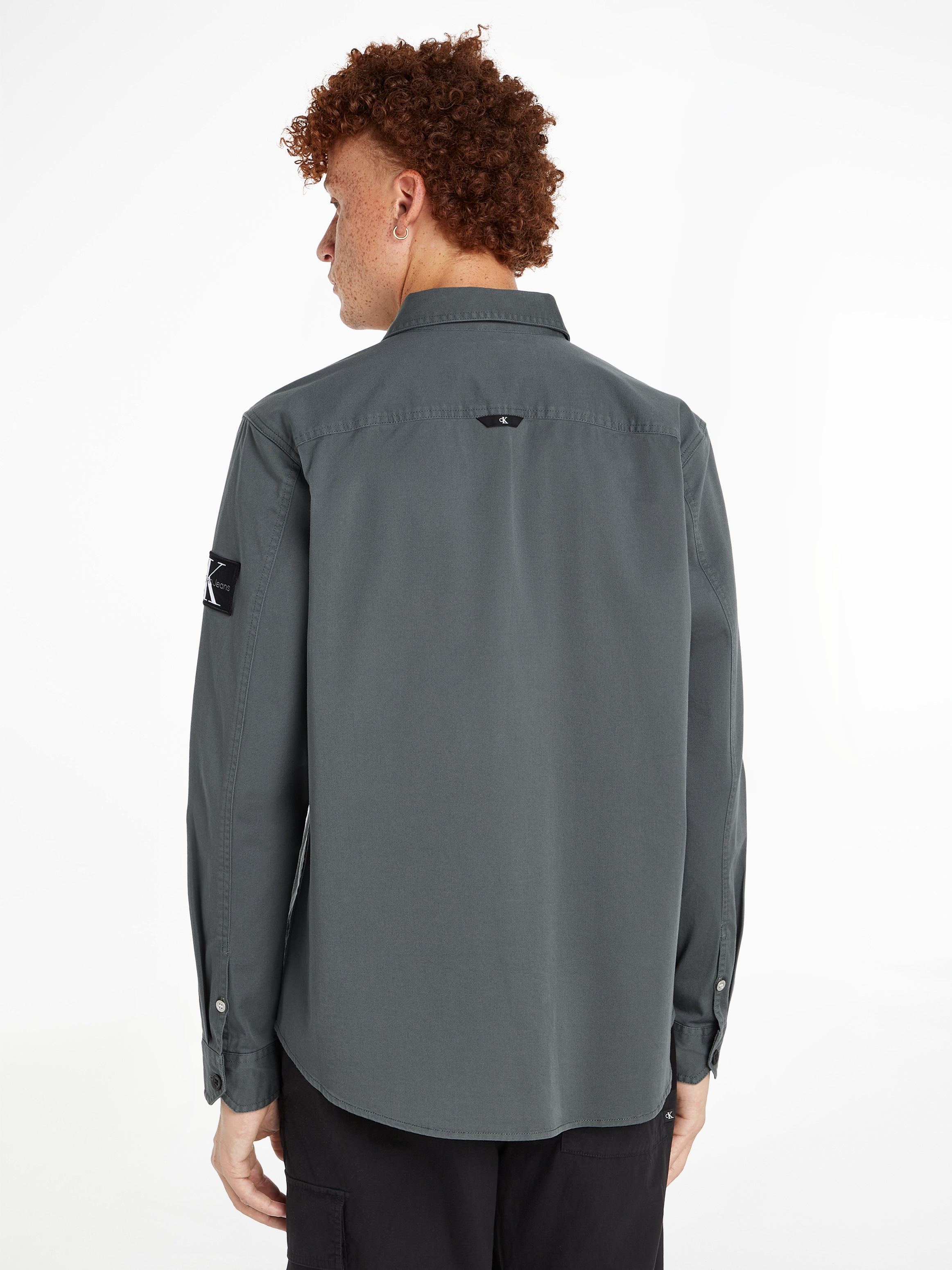Calvin Klein Jeans Langarmhemd »MONOLOGO BADGE RELAXED SHIRT«