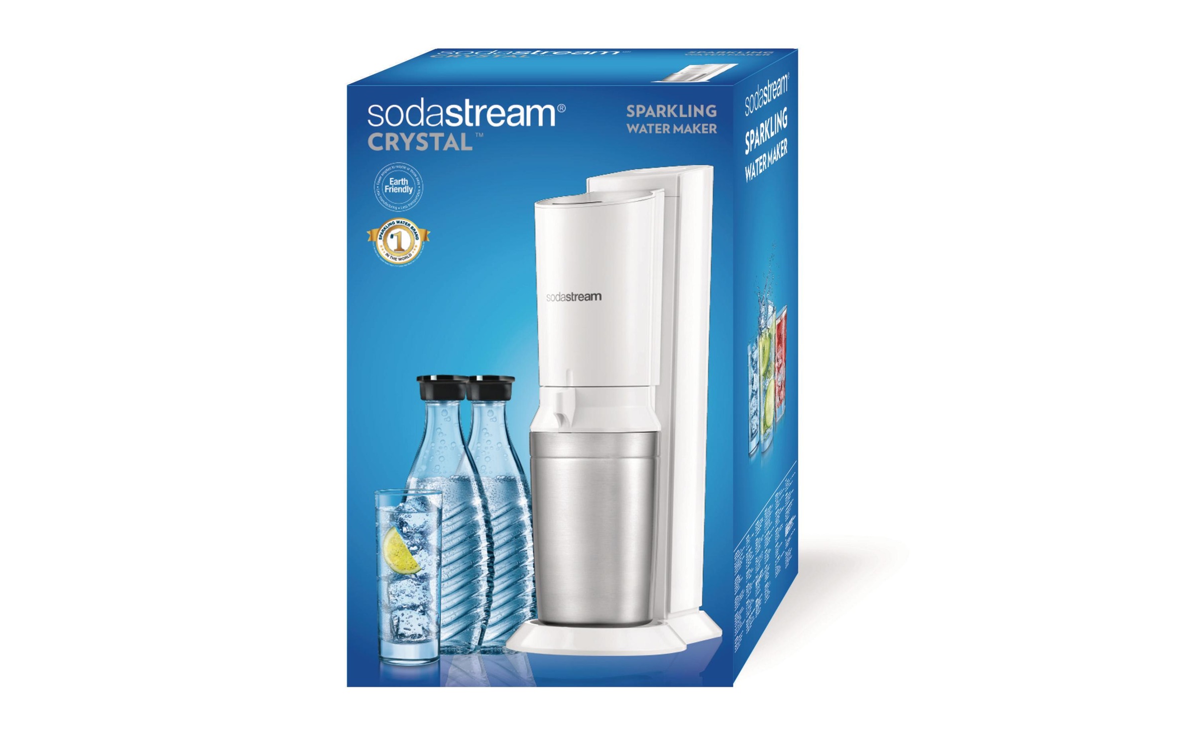 SodaStream Wassersprudler »CRYSTAL«, (Set, 4 tlg.)