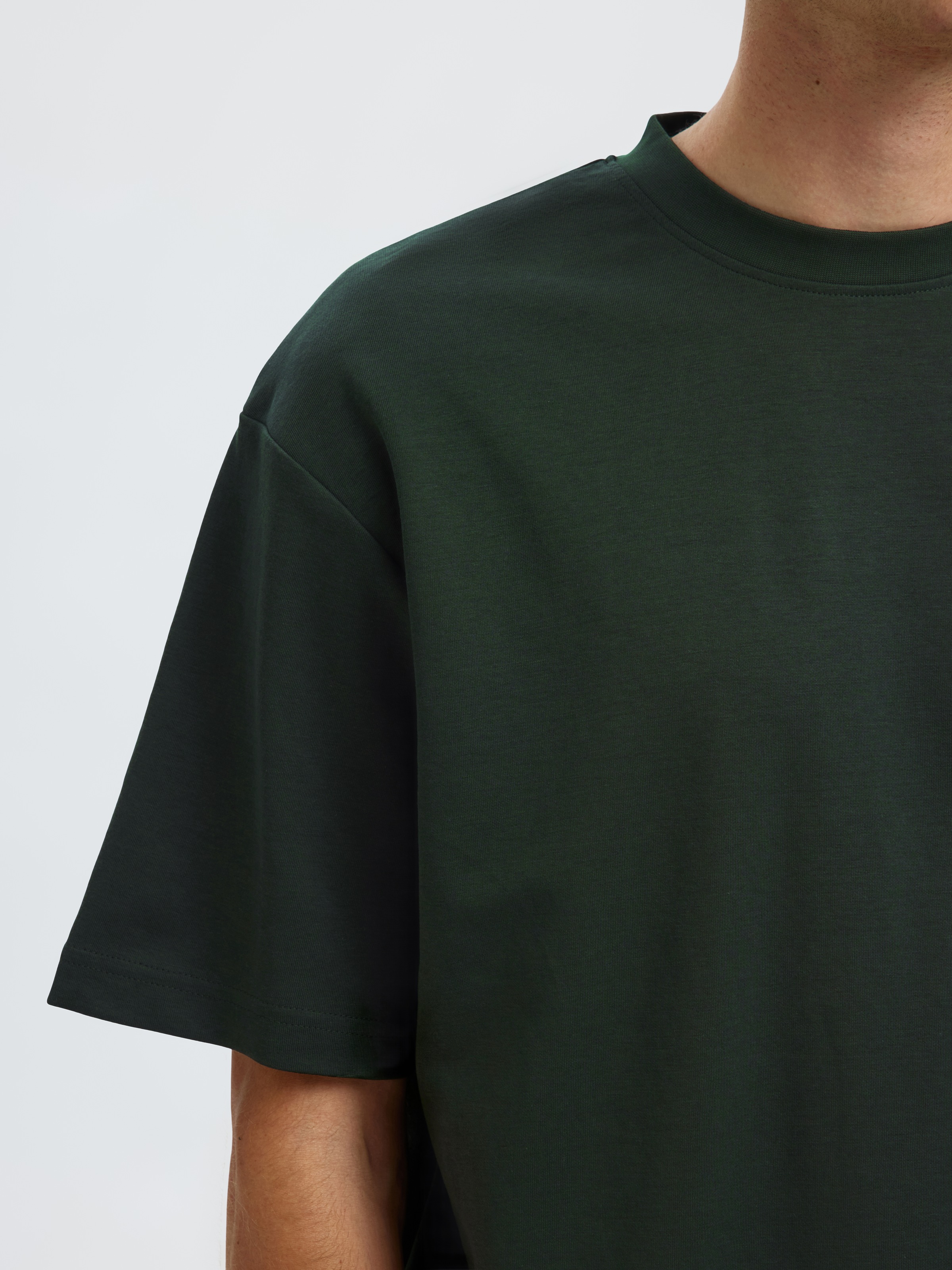 SELECTED HOMME Rundhalsshirt »SLHLOOSEOSCAR SS O-NECK TEE NOOS«