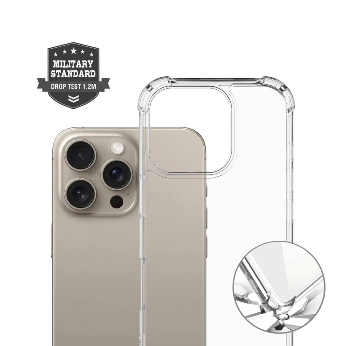 4smarts Handyhülle »Hybrid Case Ibiza für Apple iPhone 16 Pro Max«, Backcover, Schutzhülle, Handyschutzhülle, Case, Schutzcase, stossfest