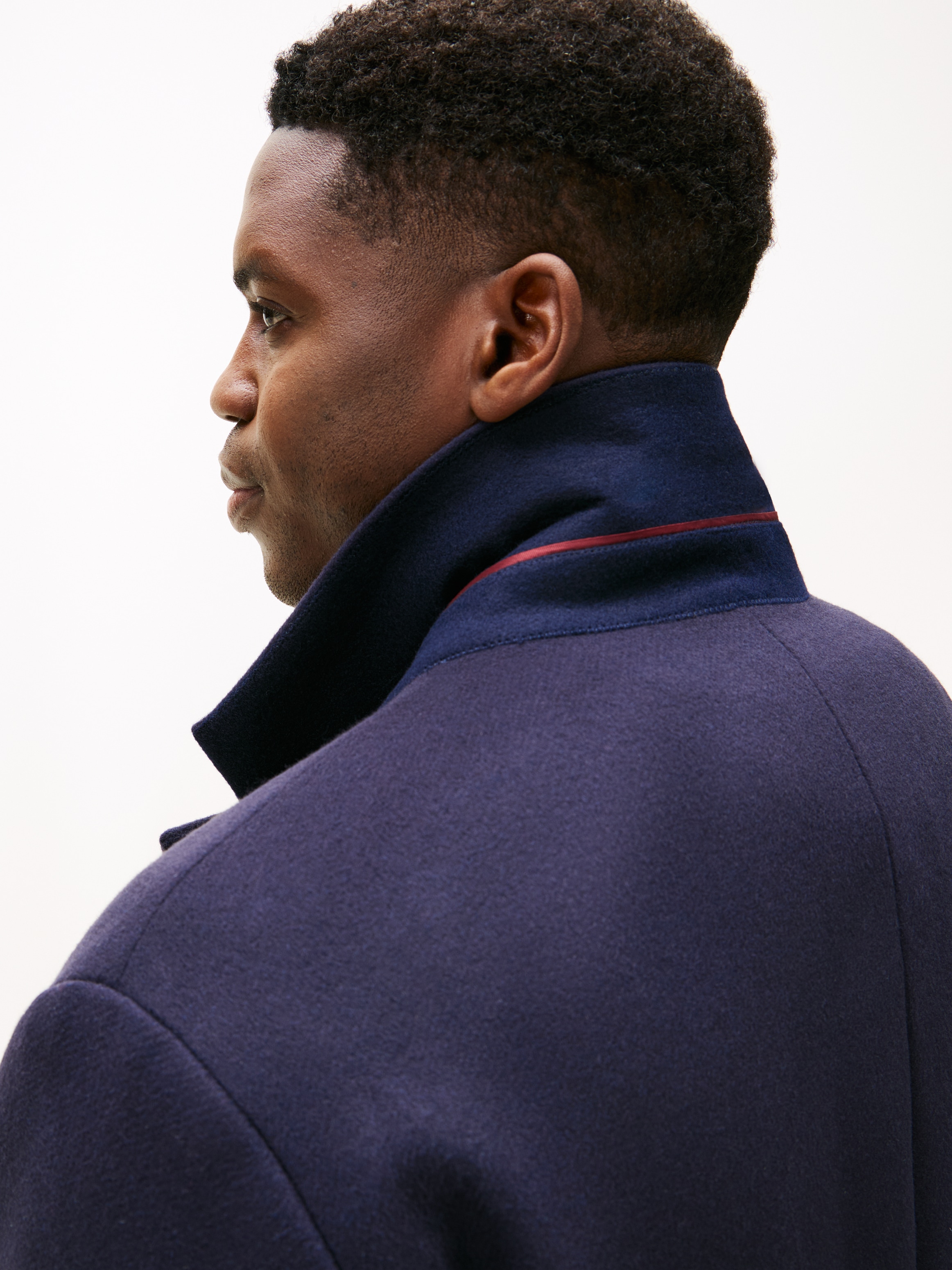 Tommy Hilfiger Big & Tall Wollmantel »BT-DC WOOL MIX«, Grosse Grössen, Reverskragen