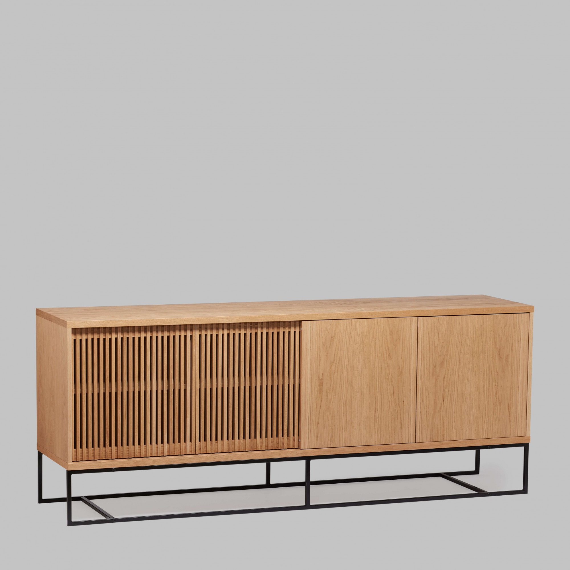 Woodman Sideboard »Ende«, Kommode, teilmassiv, Metallfüsse, Breite 188 cm, FSC®