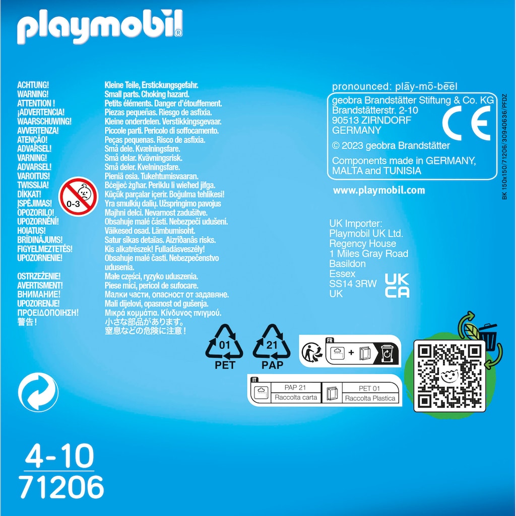 Playmobil® Konstruktions-Spielset »Abenteurer mit T-Rex (71206), DuoPack«, (5 St.)