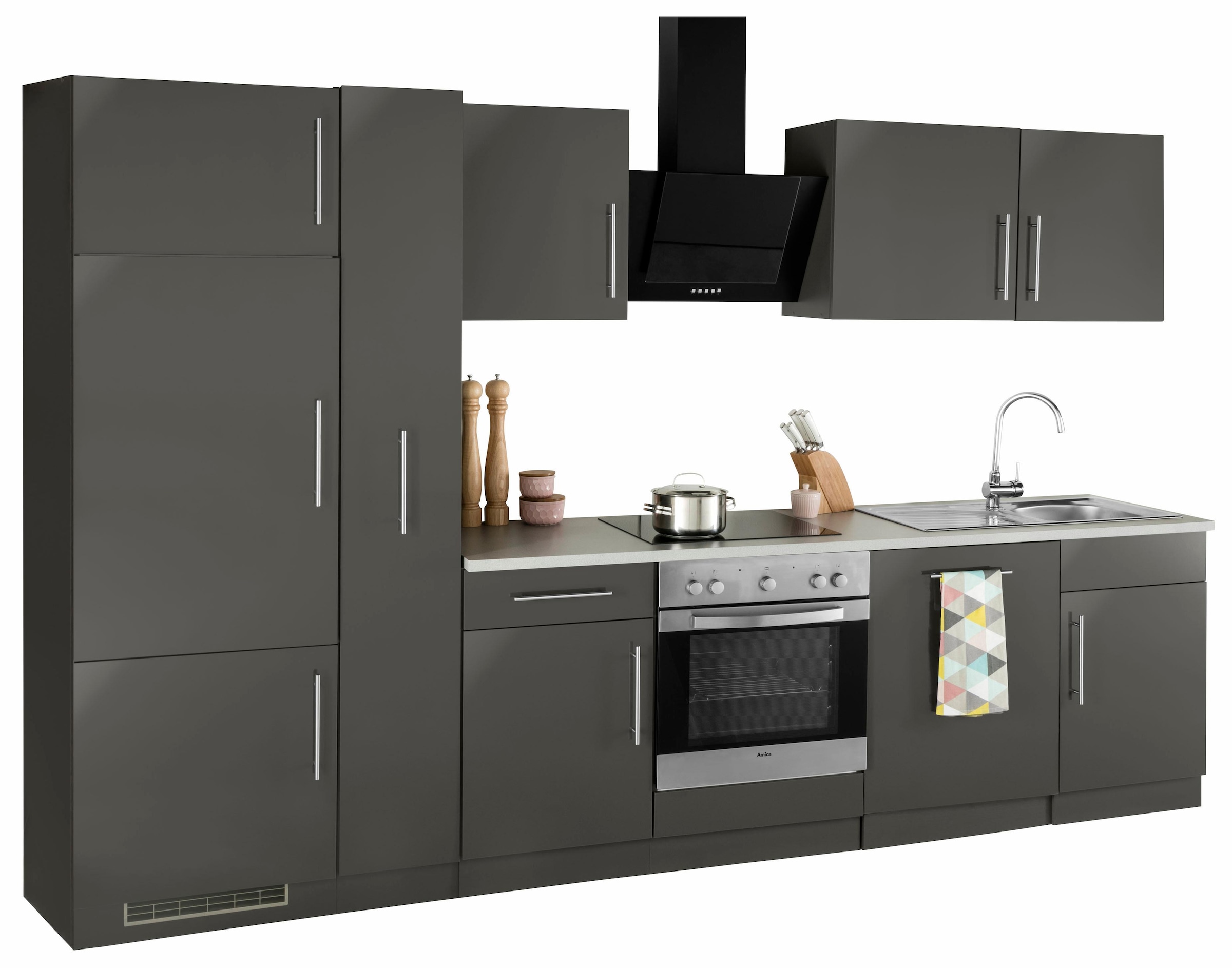 ❤ wiho Küchen Küchenzeile »Cali«, 310 cm Breite entdecken im Jelmoli-Online E-Geräte, ohne Shop