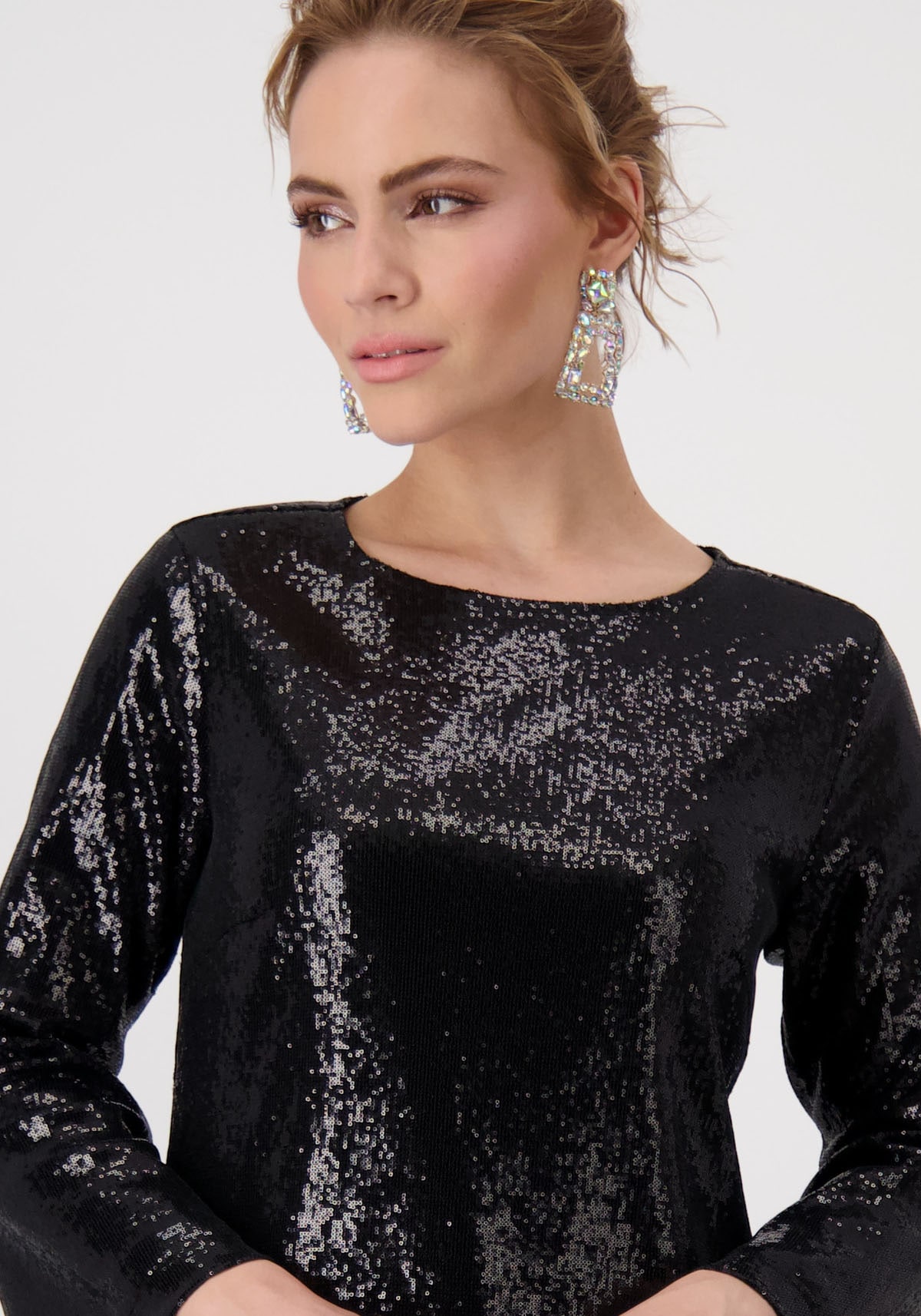 Monari Cocktailkleid, mit glänzenden Pailletten