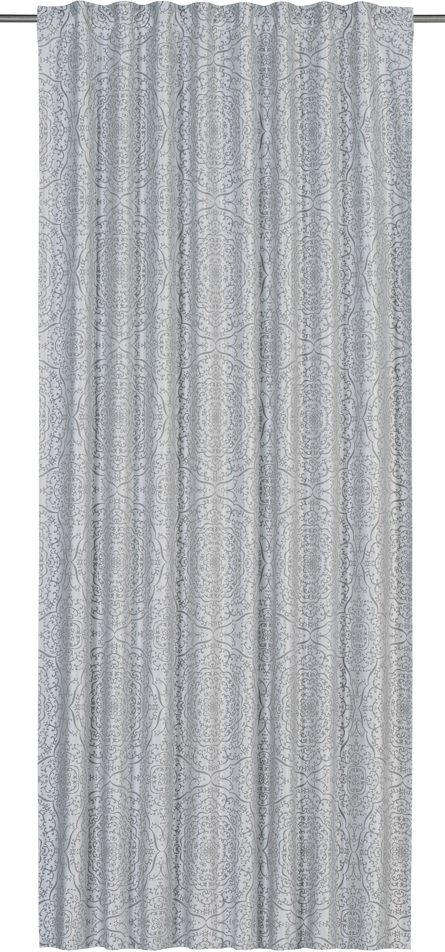 freundin Home Collection Gardine »Globetrotter 07 grau«, (1 St.)