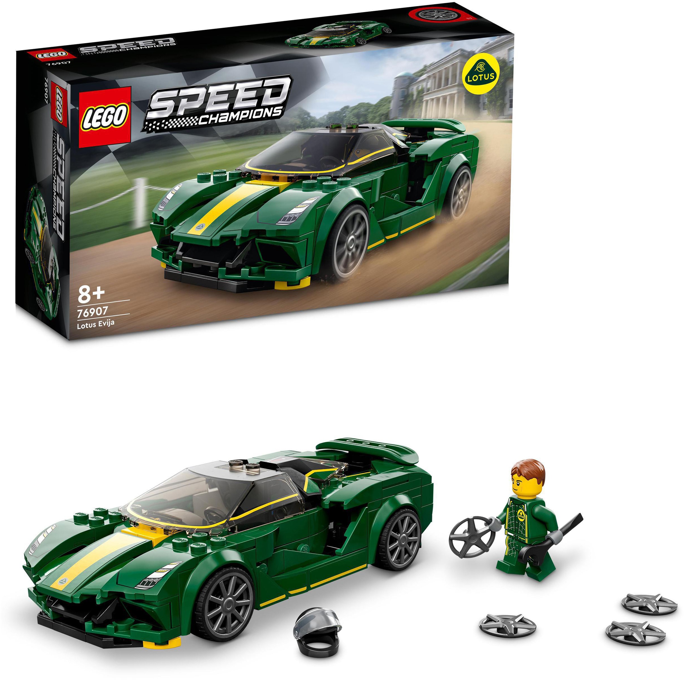 Konstruktionsspielsteine »Lotus Evija (76907), LEGO® Speed Champions«, (247 St.), Made...