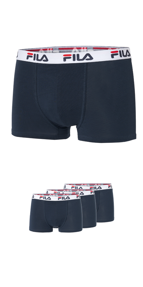 Fila Boxershorts, (3er Pack), mit elastischem Logobund