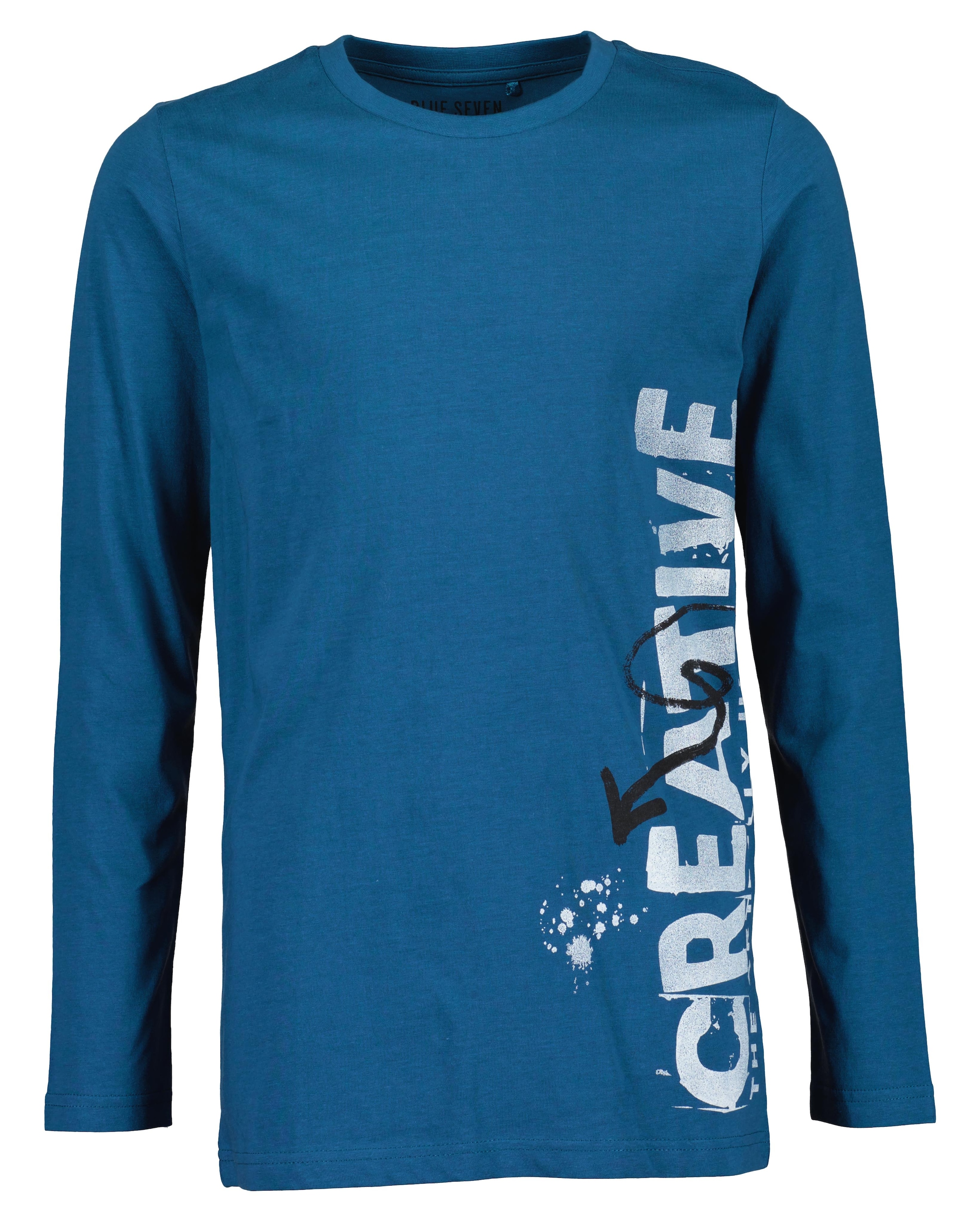 Blue Seven Langarmshirt, (Packung, 2 tlg.), mit coolen Frontmotiven