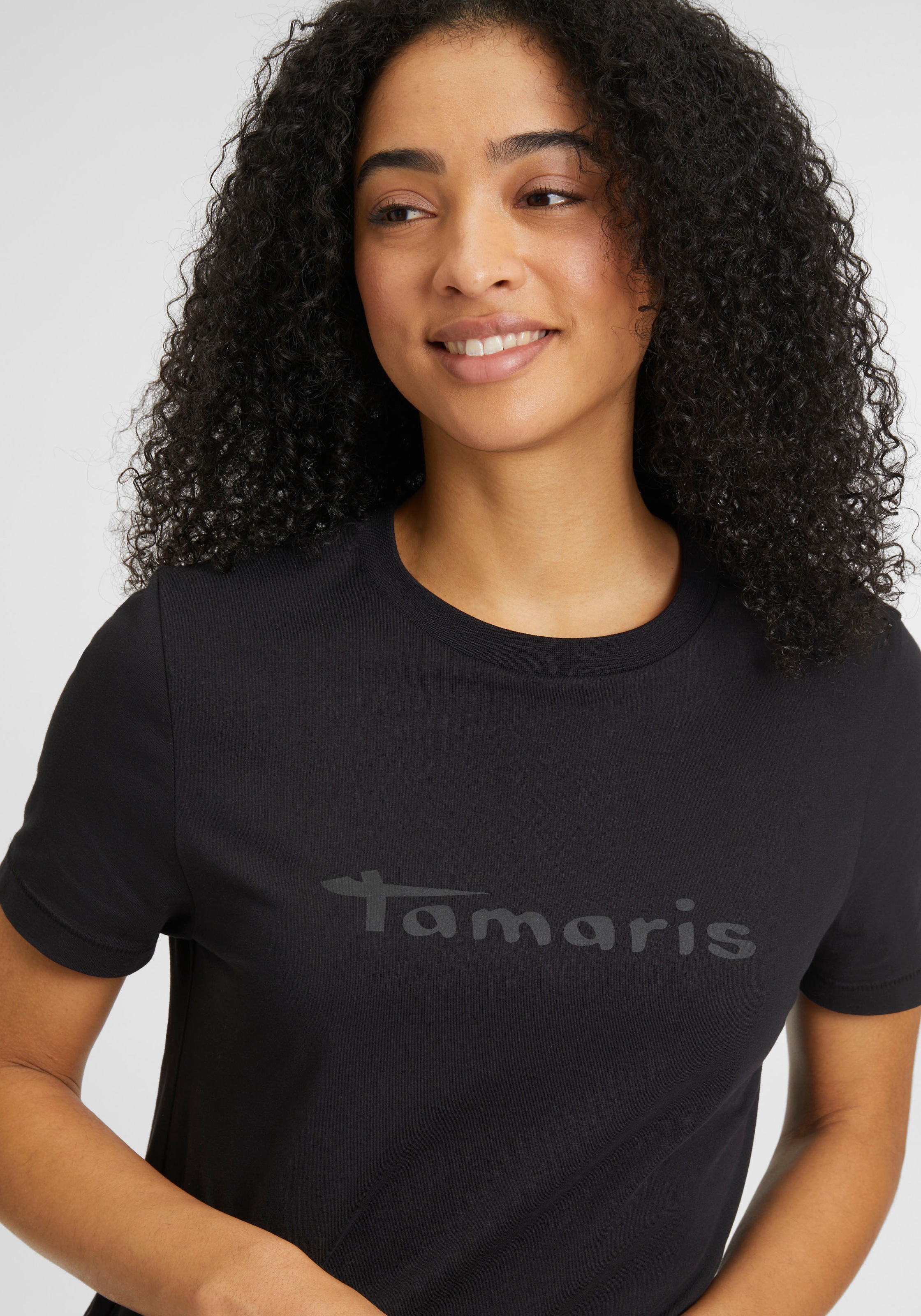 Tamaris T-Shirt, mit Rundhalsausschnitt - NEUE KOLLEKTION