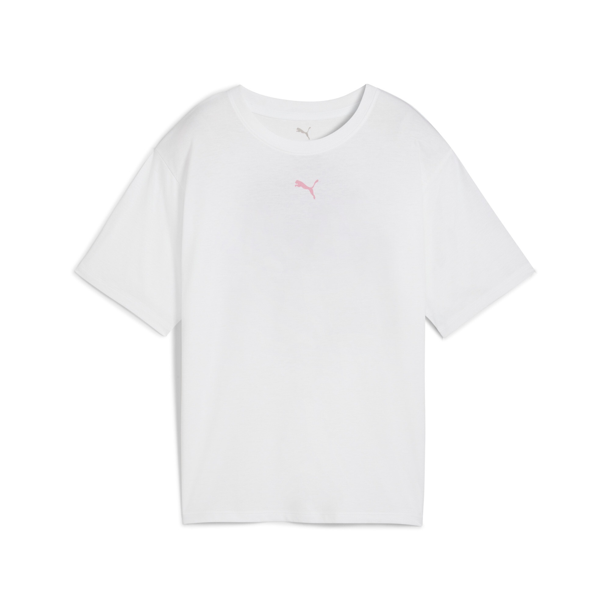 PUMA Trainingsshirt »W FLORAL CAT GRAPHIC TEE« Relaxed Fit, atmungsaktiv, schnell trocknend, Rundhalsausschnitt
