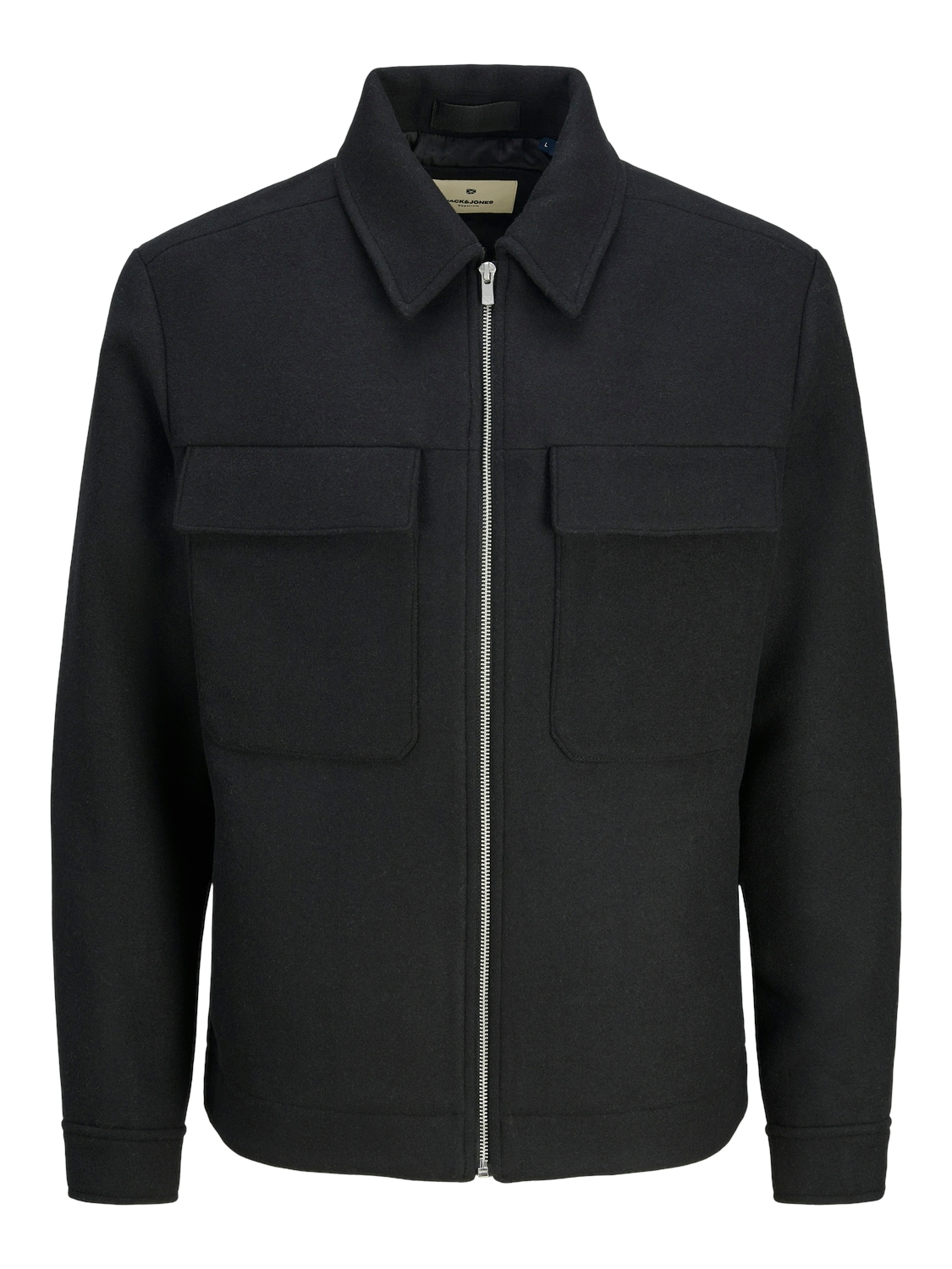 Jack & Jones Wolljacke »JPRBLURUSSEL WOOL BLEND JACKET SN«, ohne Kapuze