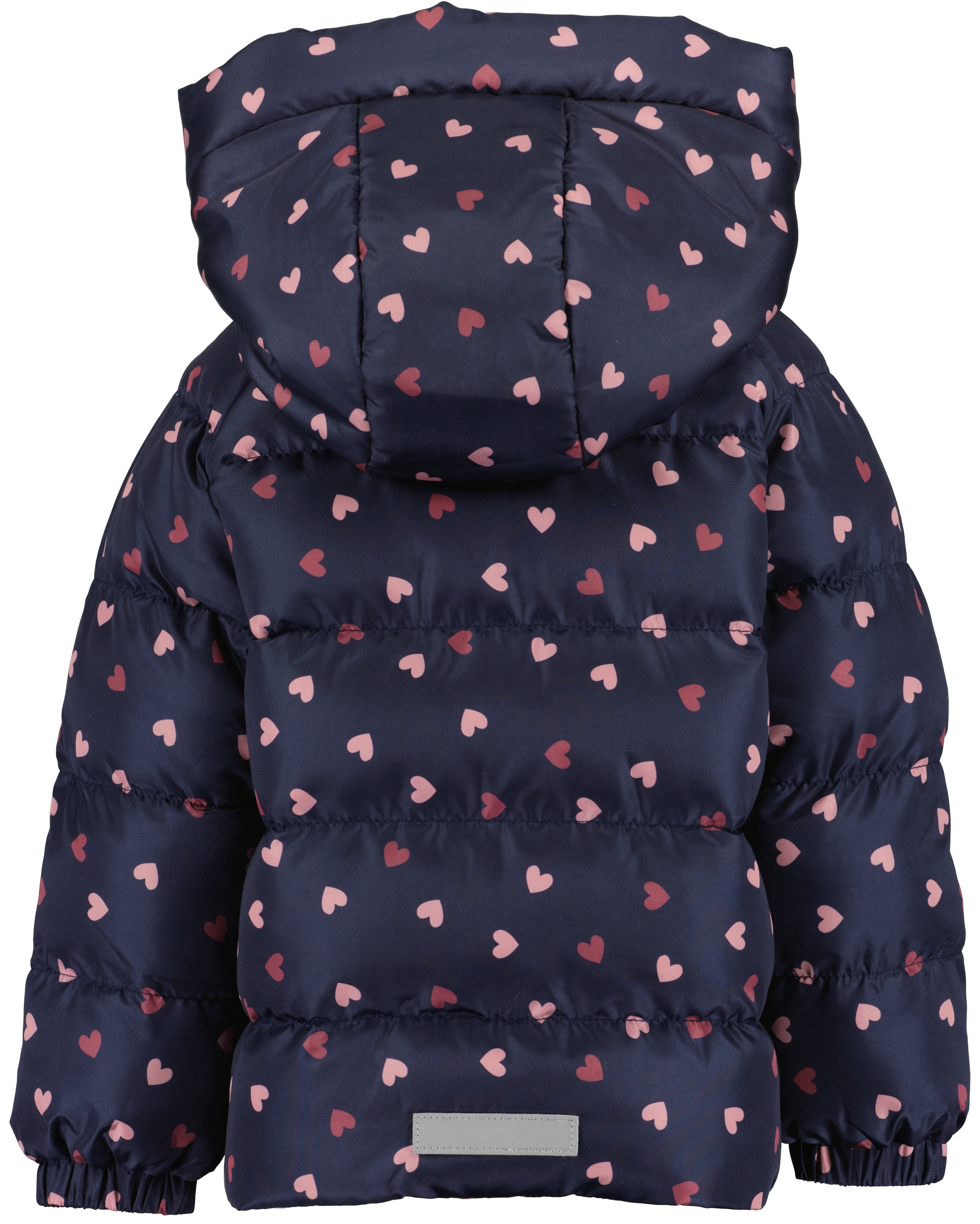 Blue Seven Steppjacke, mit Kapuze, im süssen Herzen-Alloverprint