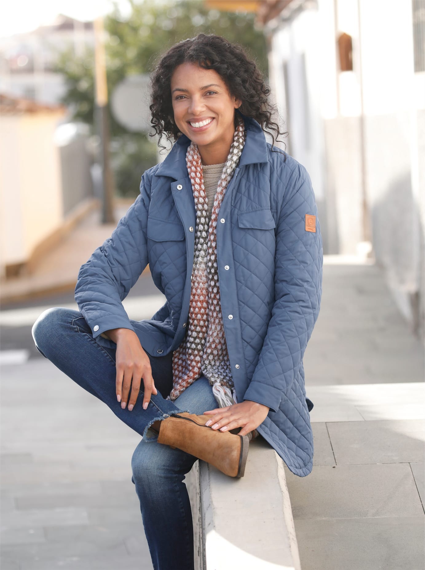 Casual Looks Steppjacke ohne Kapuze