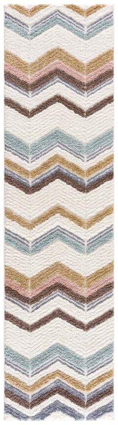 Carpet City Hochflor-Teppich »Focus 3009«, rechteckig, 20 mm Höhe, Läufer, Boho, Hochtief-Muster/ 3D-Effekt, für Wohnzimmer, Schlafzimmer